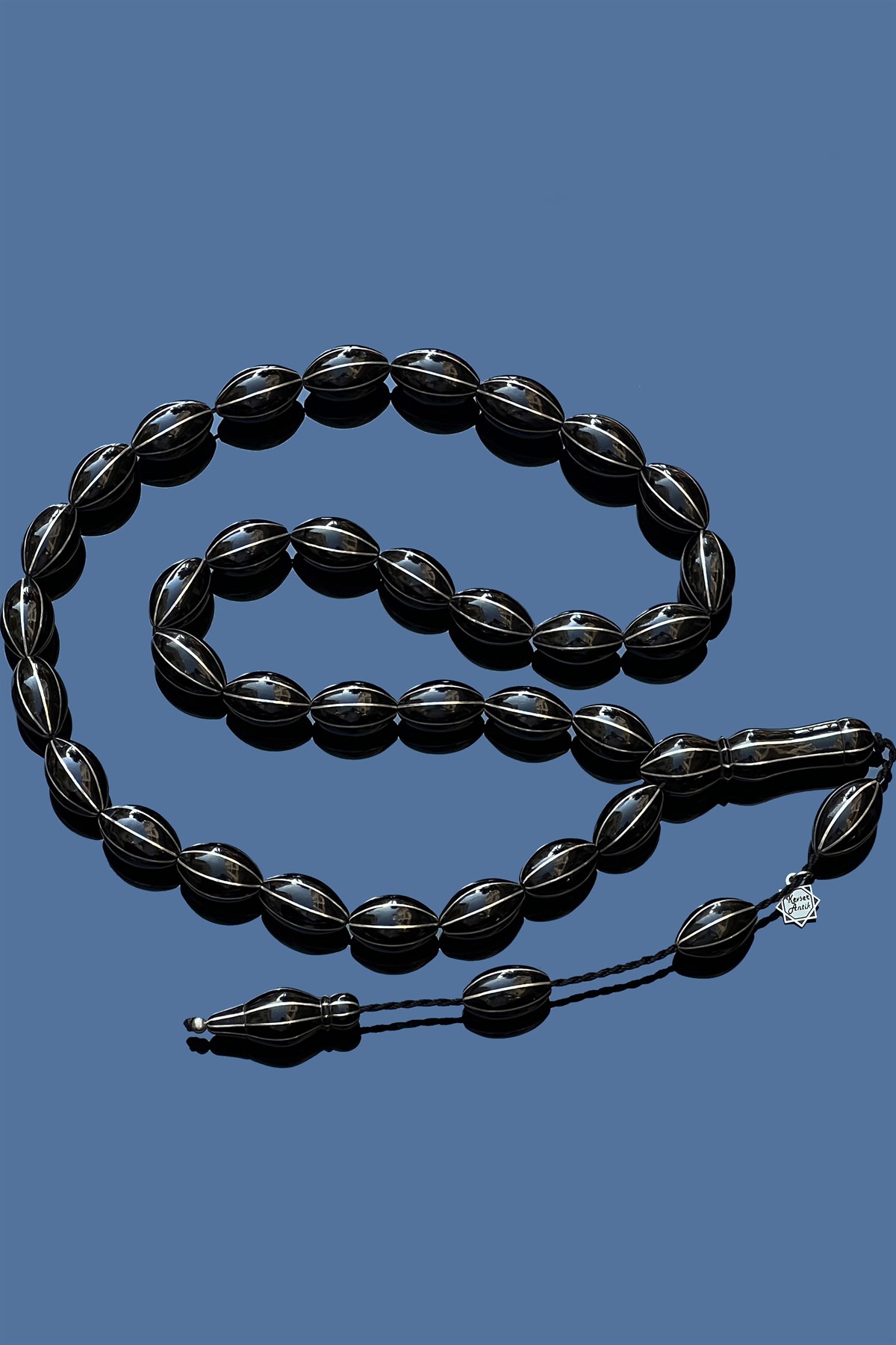 Koleksiyonluk Dev Oltu Taşı TesbihKoleksiyonluk Dev Oltu Taşı Tesbih - Kevser AntikÖZEL SERİ TESBİHLER