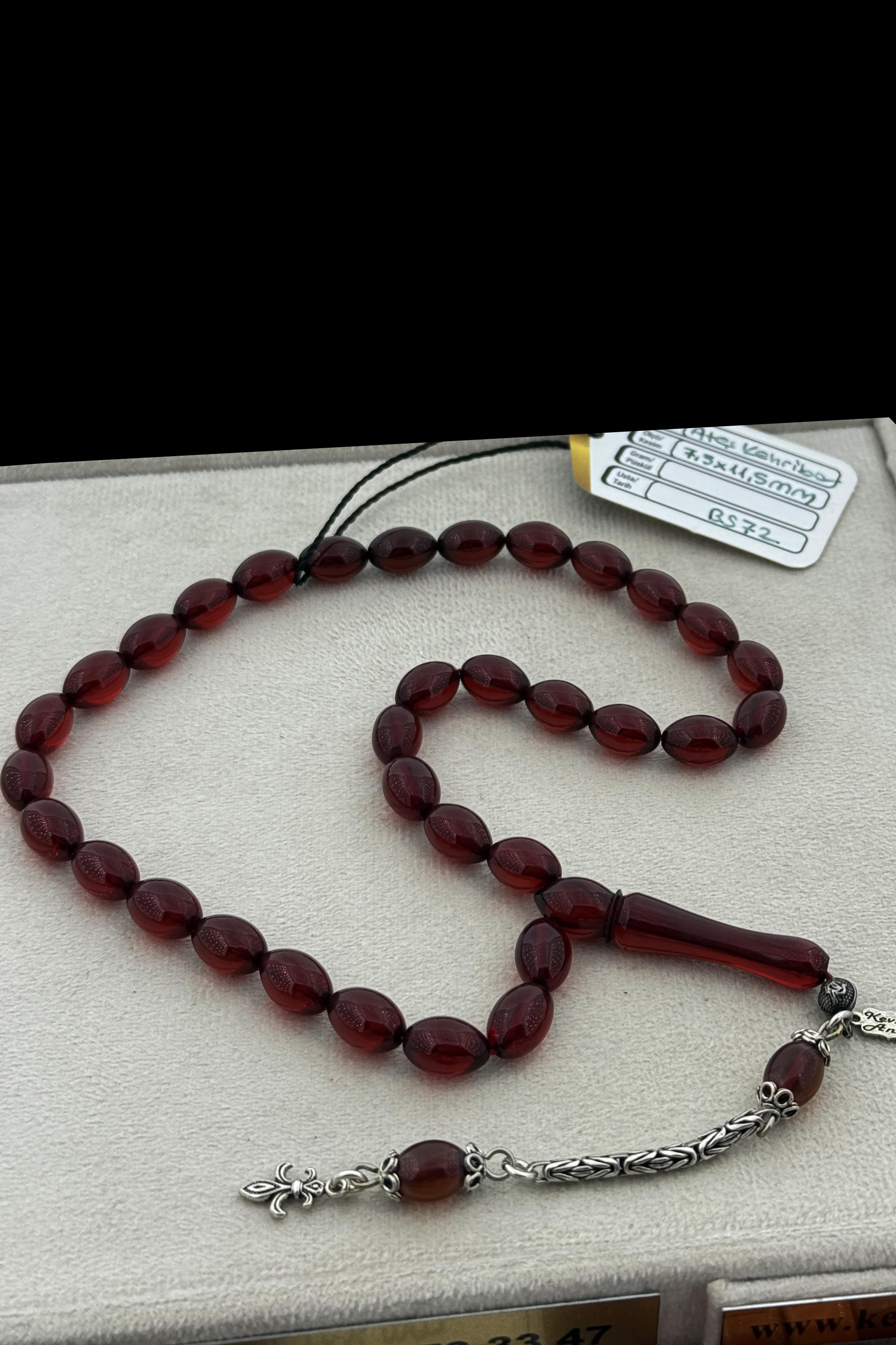 Koleksiyonluk Usta Eseri Kehribar TesbihKoleksiyonluk Usta Eseri Kehribar Tesbih - Kevser AntikSıkma-Ateş Kehribar Tesbihler