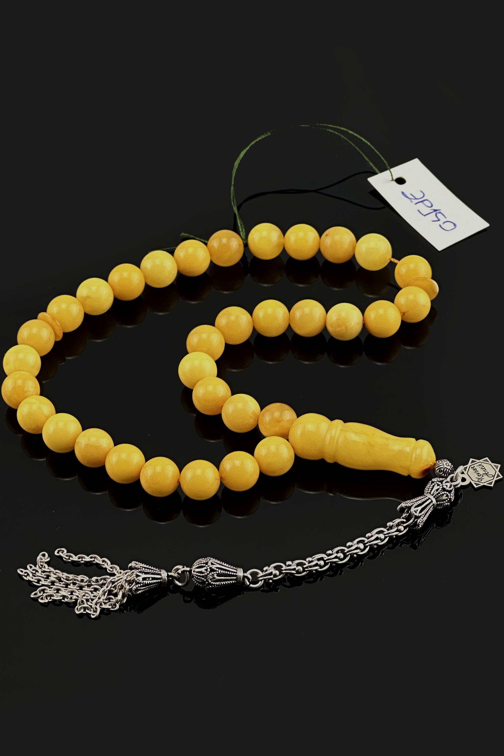 Küre Seccar Damla Kehribar TesbihKüre Seccar Damla Kehribar Tesbih - Kevser AntikDamla Kehribar Tesbihler