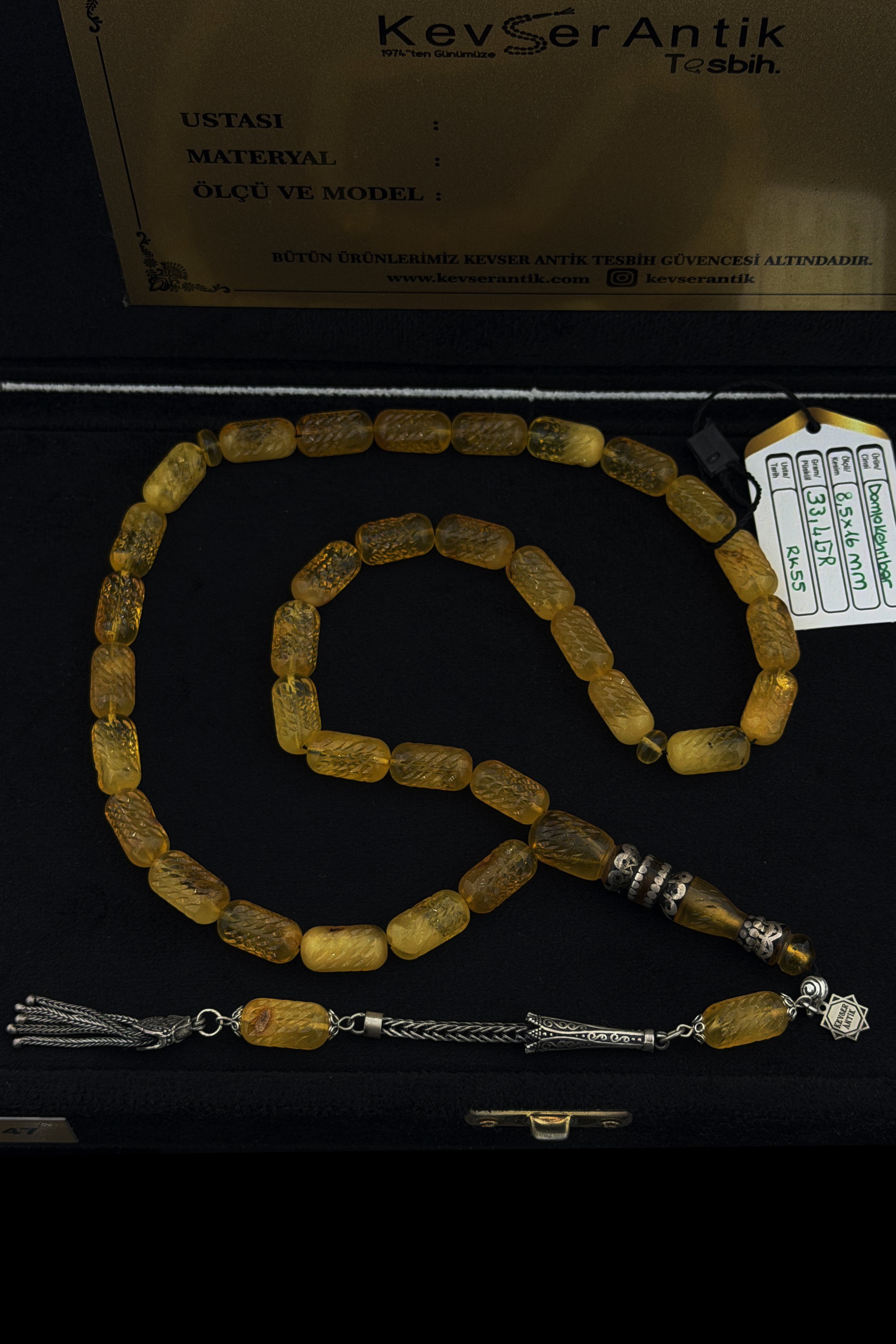 Lüks Damla Kehribar Tesbih – Üst Segment KoleksiyonLüks Damla Kehribar Tesbih – Üst Segment Koleksiyon - Kevser AntikDamla Kehribar Tesbihler