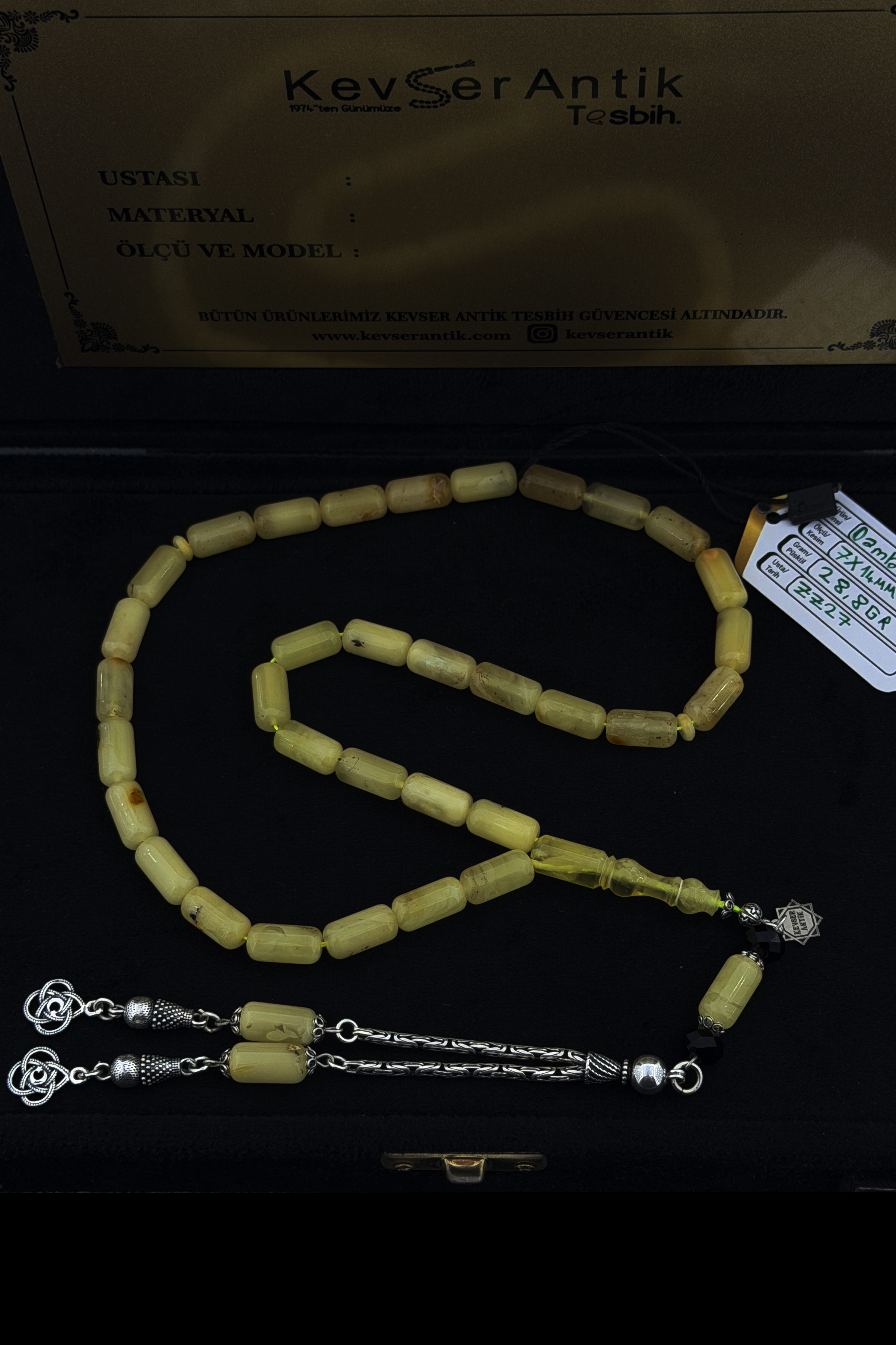 Lüks Segment Damla Kehribar Tesbih – Usta YapımıLüks Segment Damla Kehribar Tesbih – Usta Yapımı - Kevser AntikDamla Kehribar Tesbihler