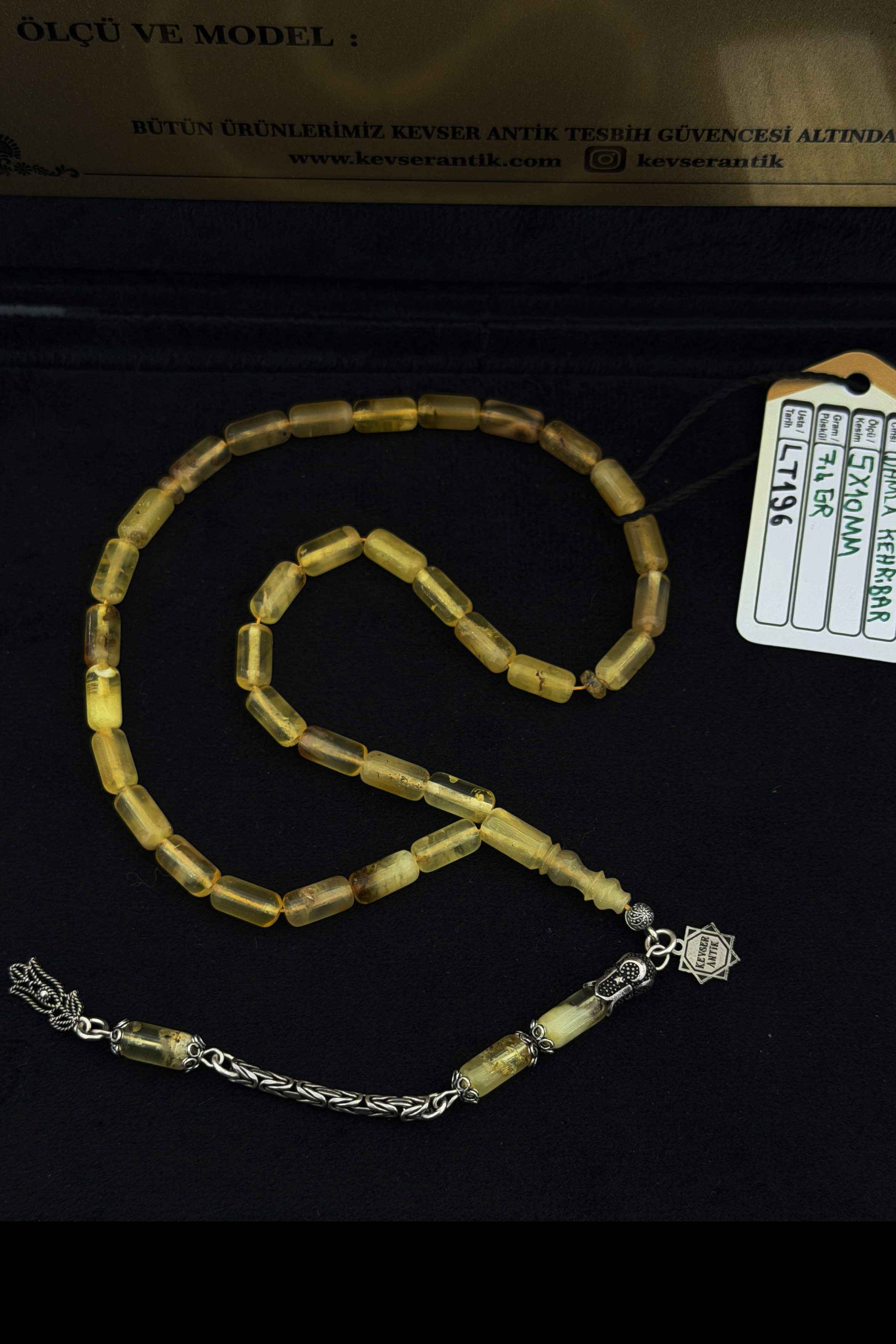 Lüks Segment Damla Kehribar TesbihLüks Segment Damla Kehribar Tesbih - Kevser AntikDamla Kehribar Tesbihler