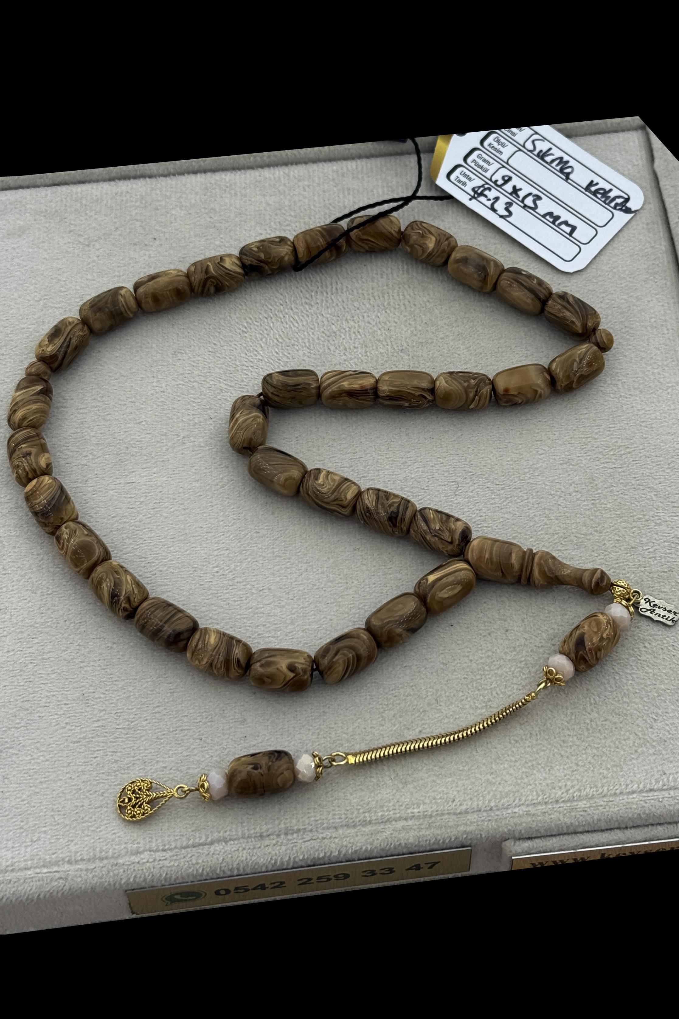 Lüks Segment Katalin TesbihLüks Segment Katalin Tesbih - Kevser AntikSıkma-Ateş Kehribar Tesbihler