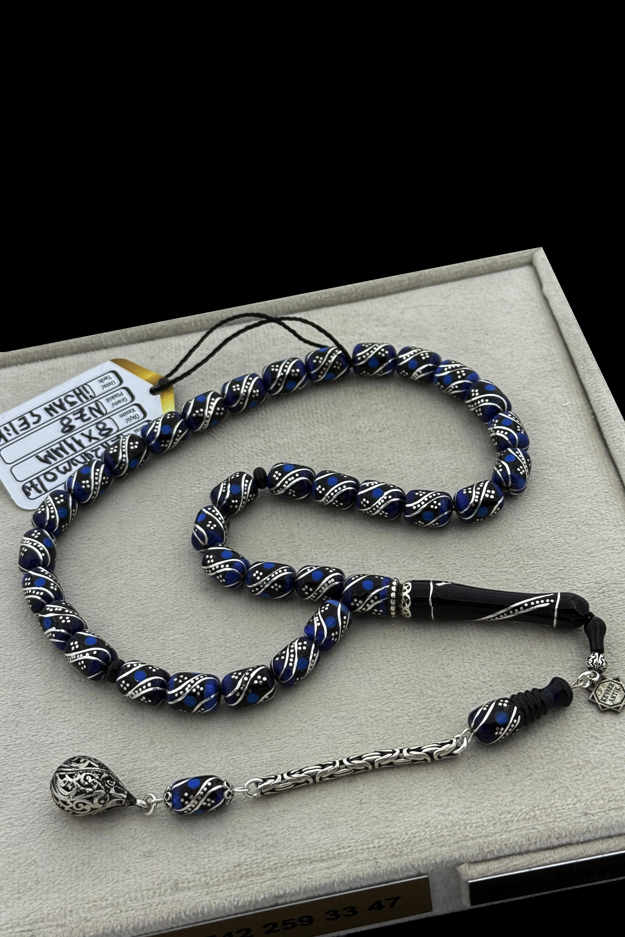 Lüks Segment Oltu Tesbih – Gümüş Detaylı, El YapımıLüks Segment Oltu Tesbih – Gümüş Detaylı, El Yapımı - Kevser AntikErzurum Oltu Tesbihler