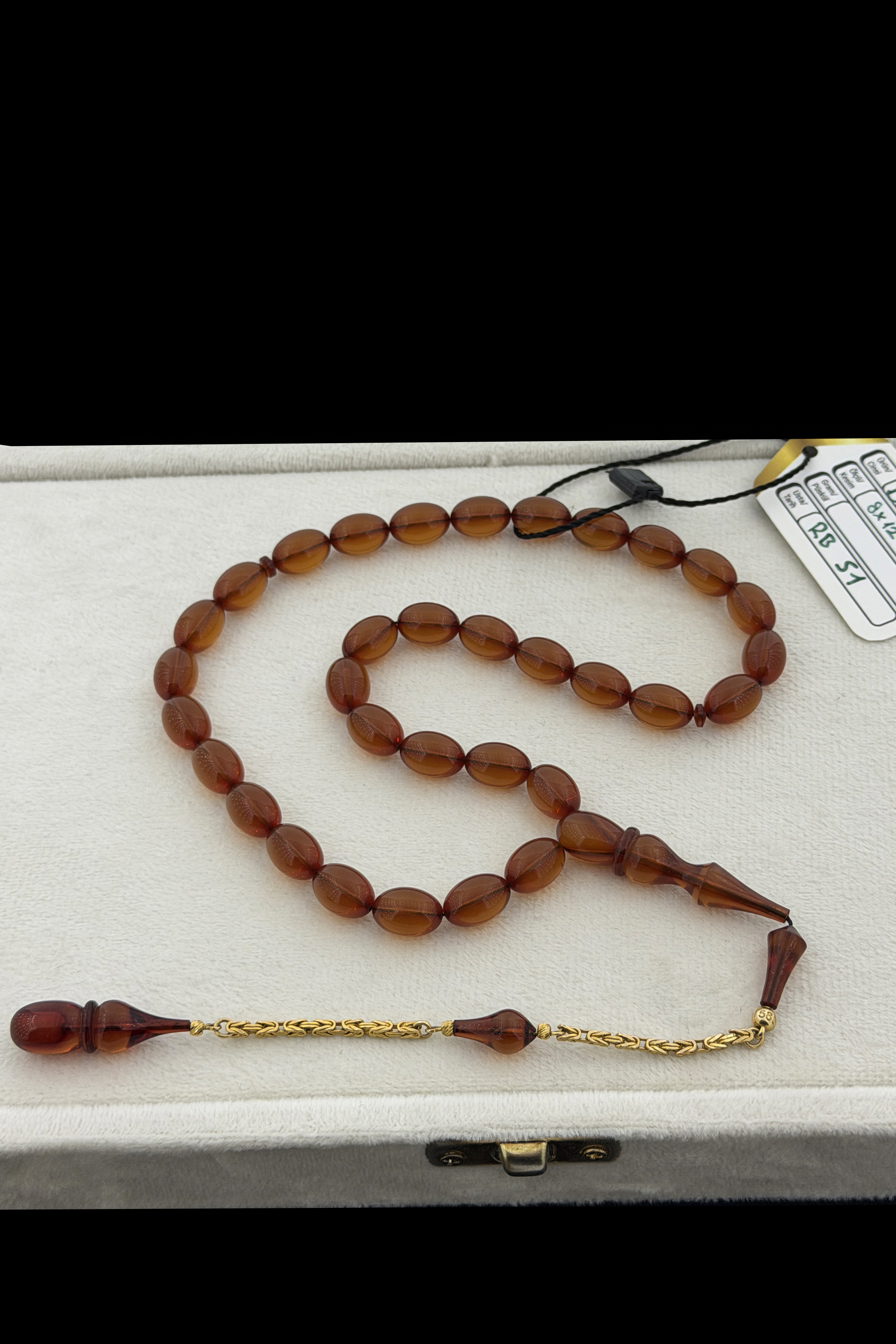 Lüks Segment Zar Kehribar Tesbih – Usta YapımıLüks Segment Zar Kehribar Tesbih – Usta Yapımı - Kevser AntikÖZEL SERİ TESBİHLER