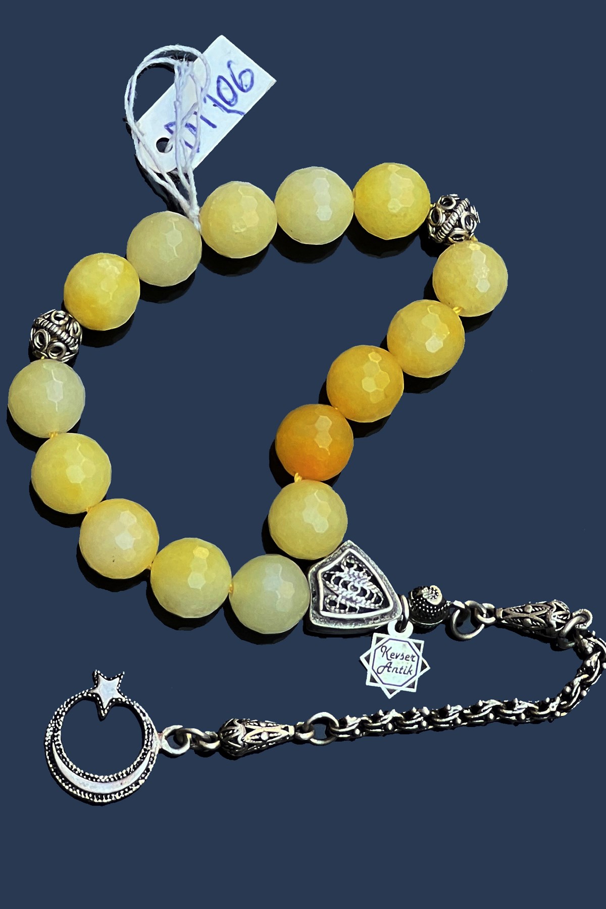 Maskot Sitrin TesbihMaskot Sitrin Tesbih - Kevser AntikDoğal Taş Tesbihler