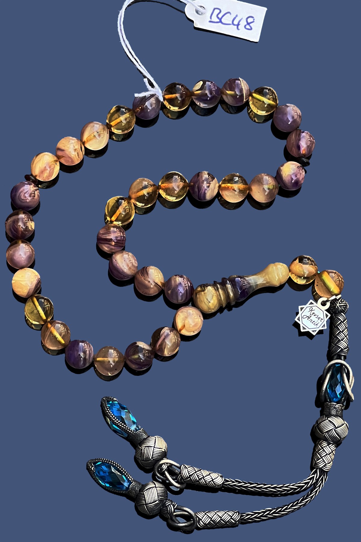 Mini Kehribar TesbihMini Kapsül Kehribar Tesbih - Kevser AntikSıkma-Ateş Kehribar Tesbihler