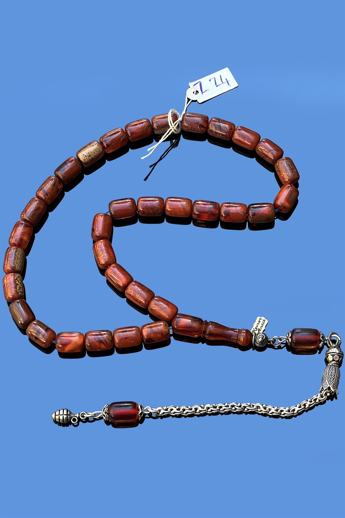 Mor Katalin TesbihMor Katalin Tesbih - Kevser AntikSıkma-Ateş Kehribar Tesbihler