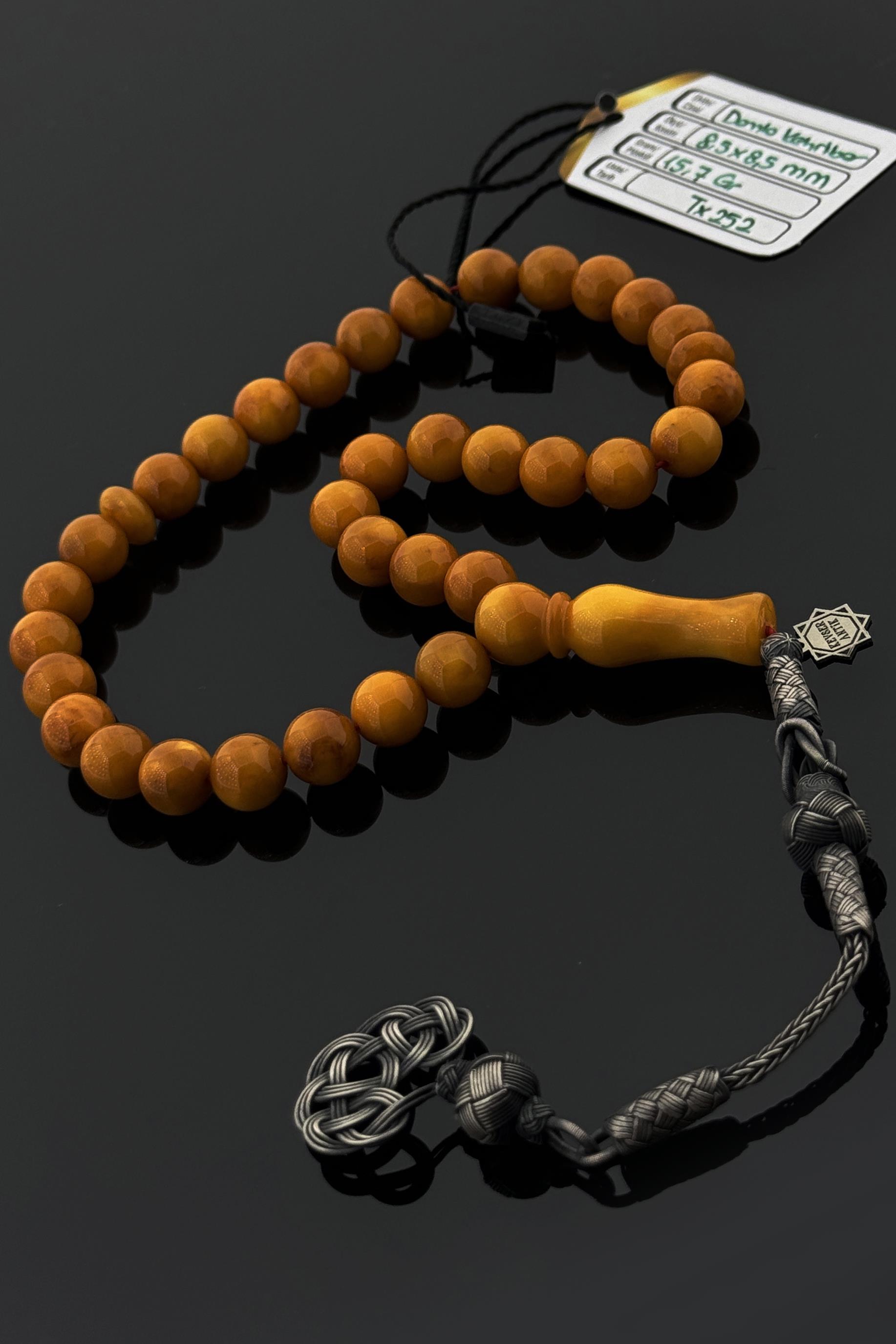 Mügellef Damla Kehribar TesbihMügellef Damla Kehribar Tesbih - Kevser AntikDamla Kehribar Tesbihler