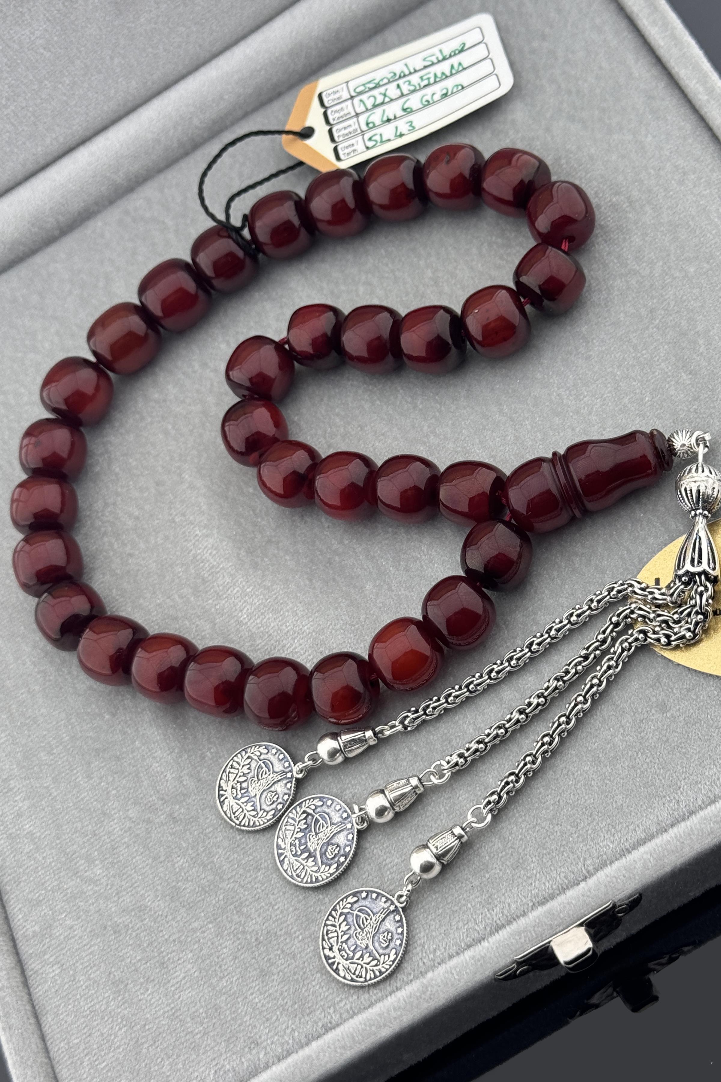 Mükemmel Osmanlı Sıkma KehribarMükemmel Osmanlı Sıkma Kehribar - Kevser AntikOsmanlı Kehribar Tesbihler