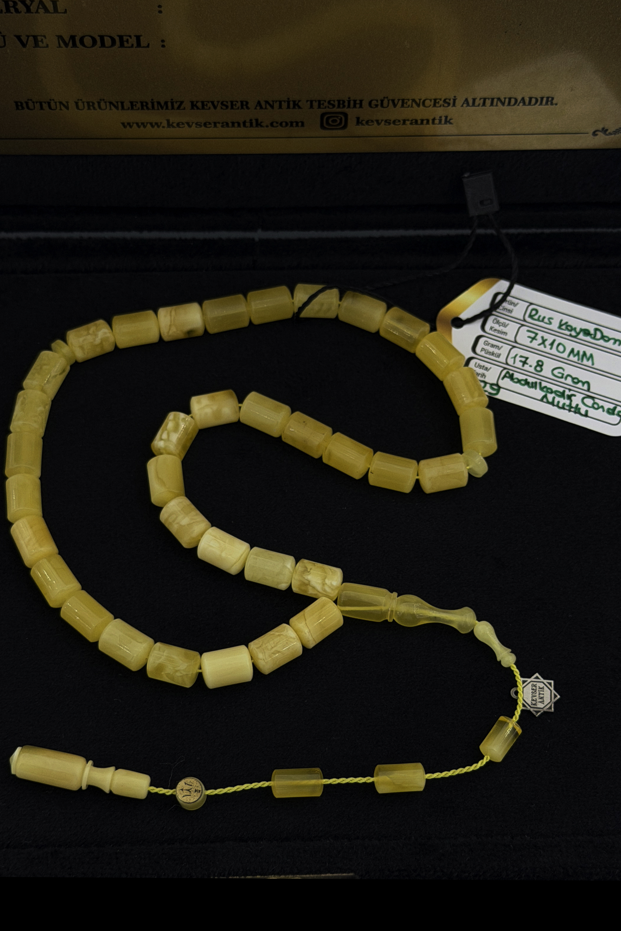 Orijinal Damla Kehribar Tesbih – Usta Elinden Özel İşçilikOrijinal Damla Kehribar Tesbih – Usta Elinden Özel İşçilik - Kevser AntikDamla Kehribar Tesbihler