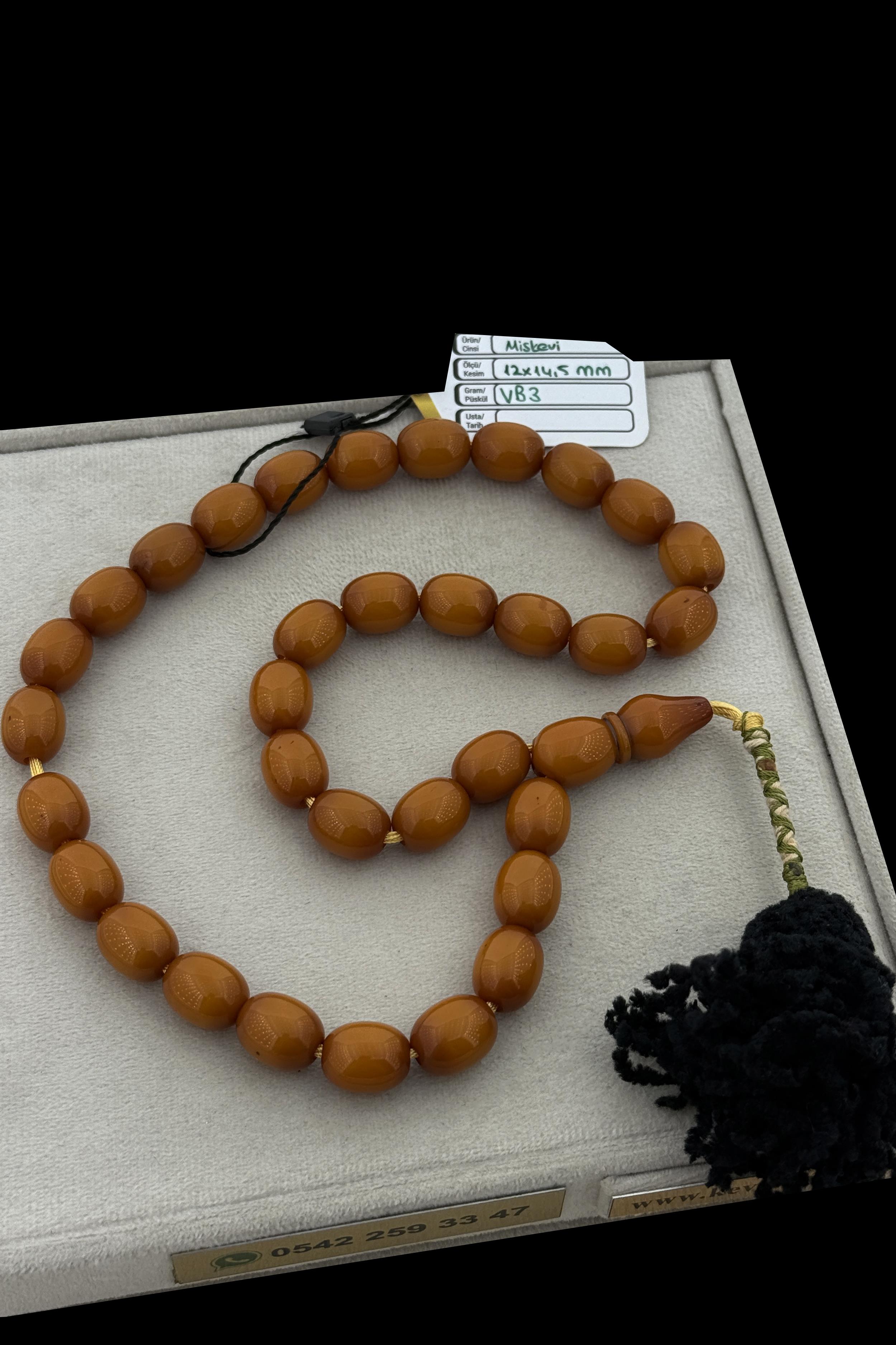 Osmanlı Formu MiskeviOsmanlı Formu Miskevi - Kevser AntikSıkma-Ateş Kehribar Tesbihler