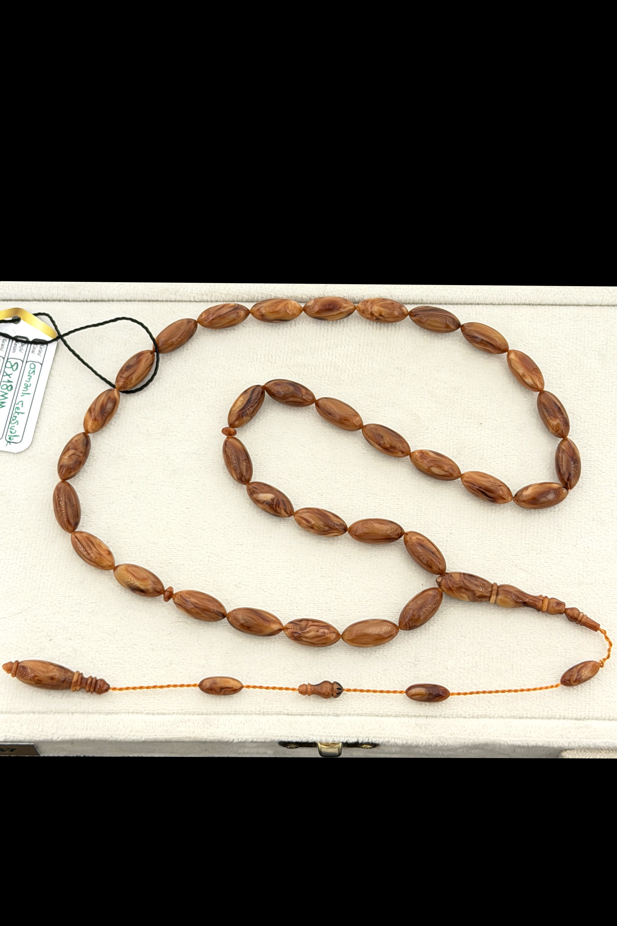 Özel Ölçü Osmanlı Çekoslovak TesbihÖzel Ölçü Osmanlı Çekoslovak Tesbih - Kevser AntikOsmanlı Kehribar Tesbihler