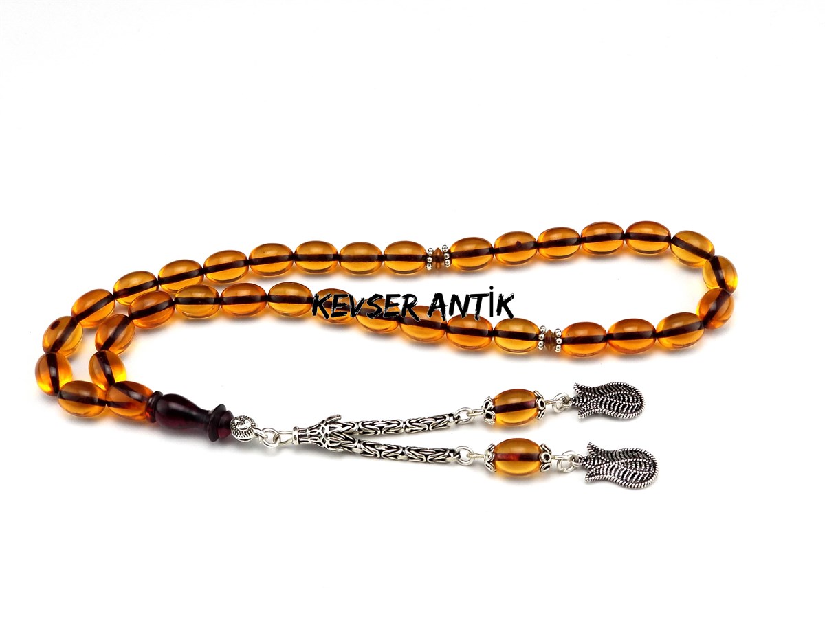 Özel Renk Sıkma Kehribar Tesbih