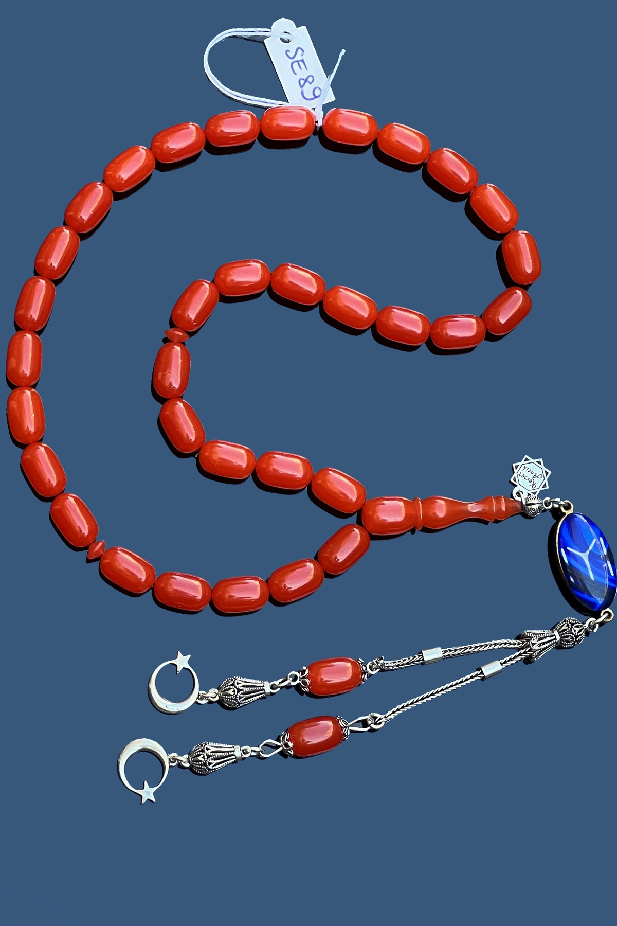 Özel Yapım Ateş KehribarÖzel Yapım Ateş Kehribar - Kevser AntikSıkma-Ateş Kehribar Tesbihler