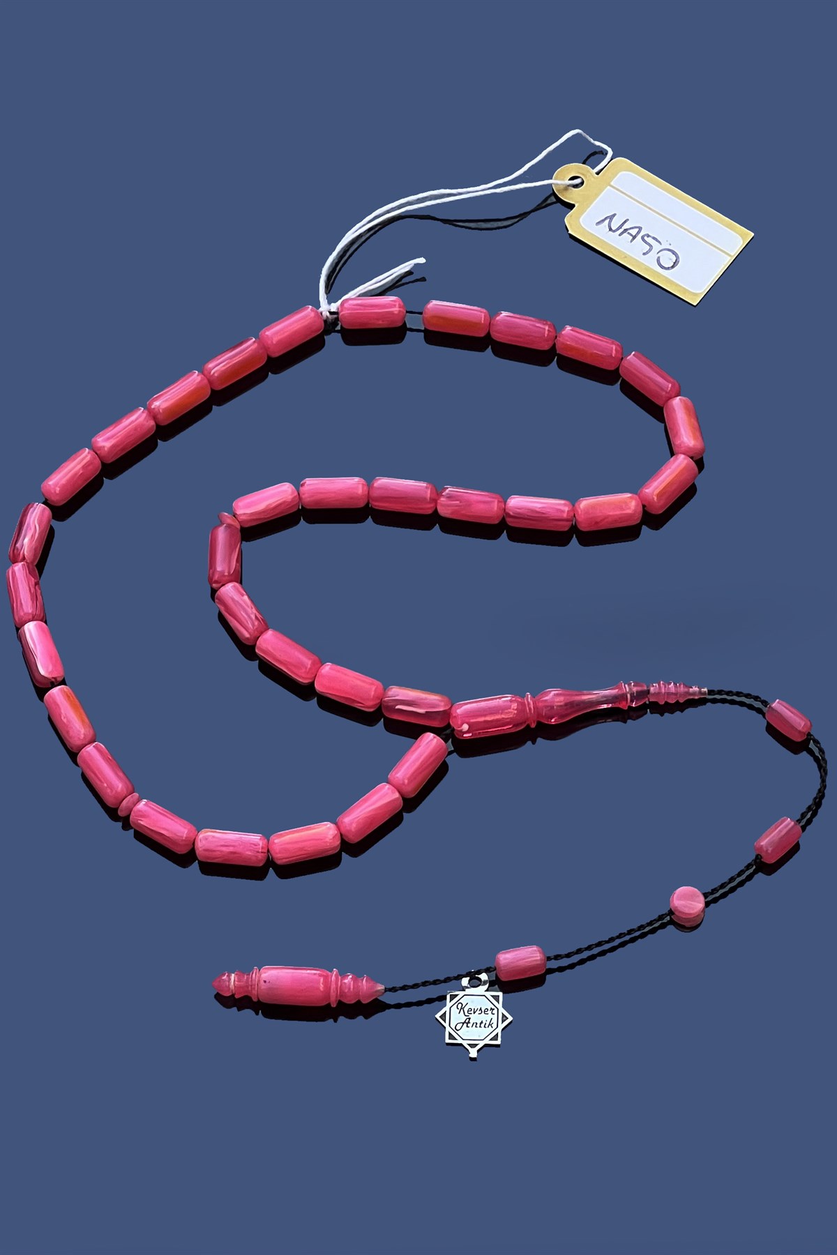 Pembe Istaka TesbihPembe Istaka Tesbih - Kevser AntikSıkma-Ateş Kehribar Tesbihler