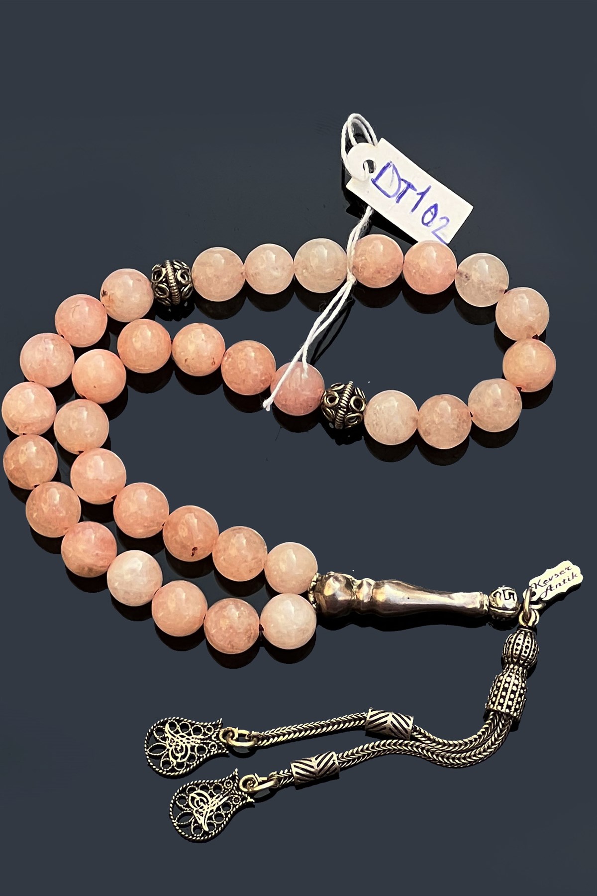 Pembe Kuvars TesbihPembe Kuvars Tesbih - Kevser AntikDoğal Taş Tesbihler