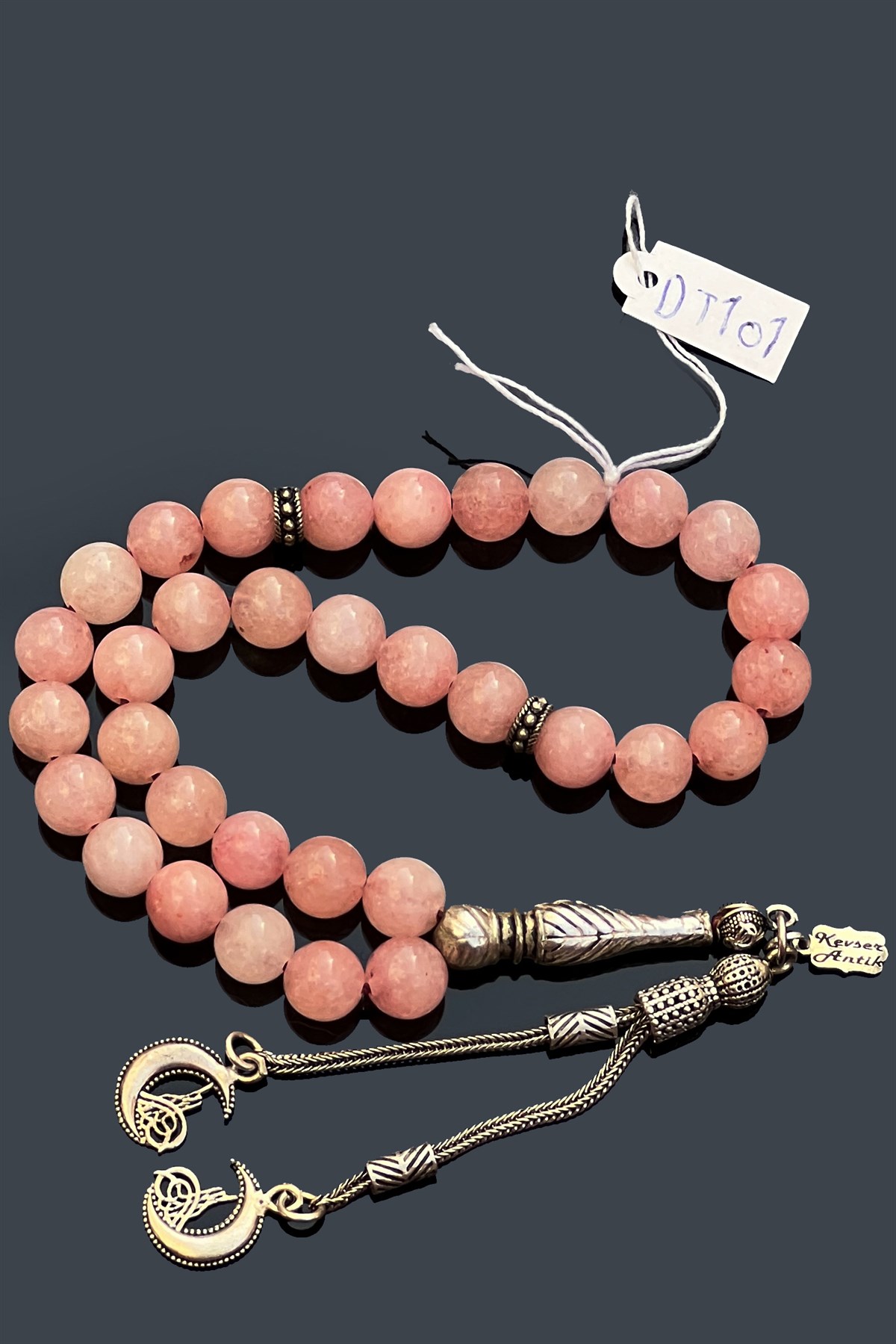 Pembe Kuvars TesbihPembe Kuvars Tesbih - Kevser AntikDoğal Taş Tesbihler