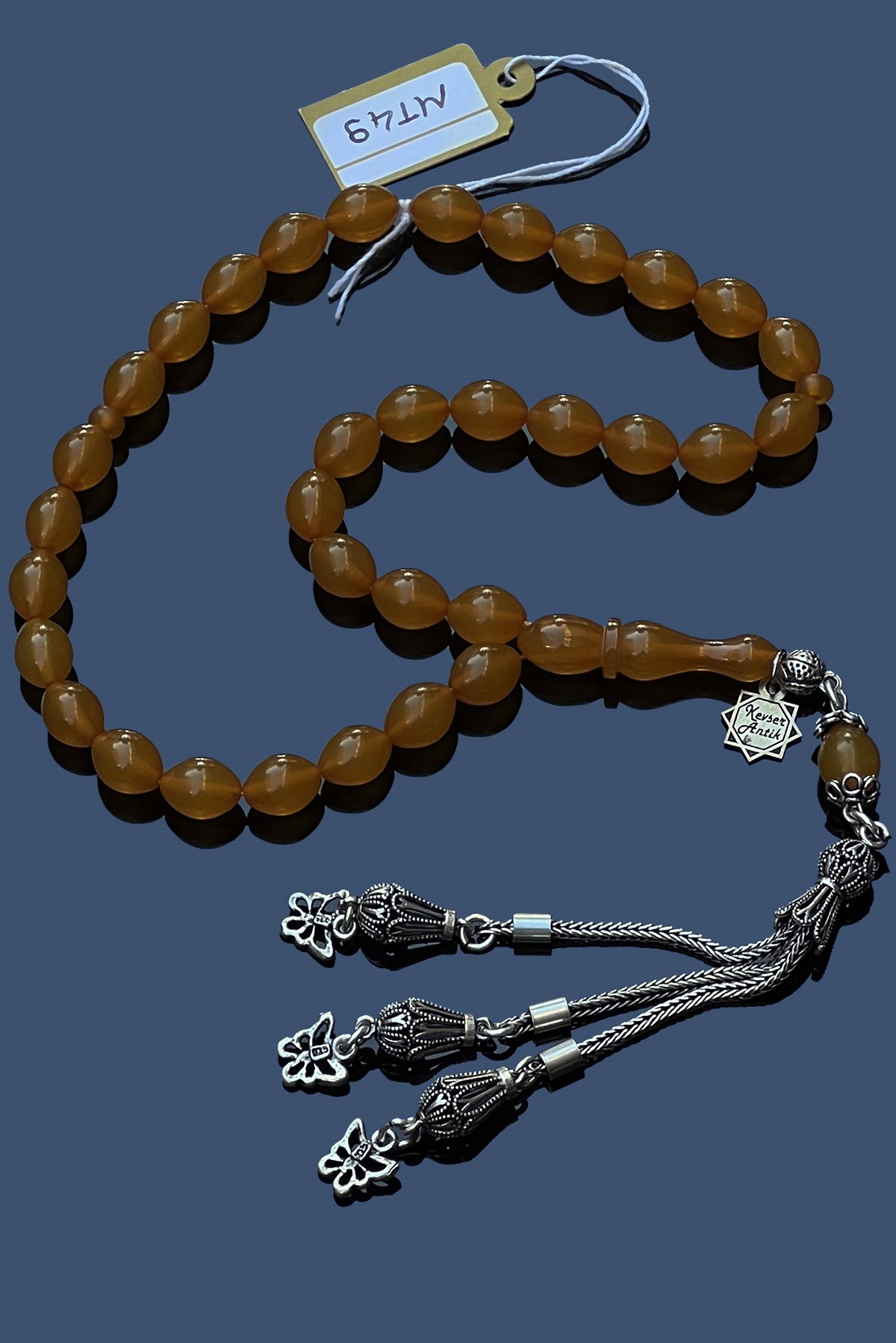 Plaka Zar TesbihPlaka Zar Tesbih - Kevser AntikSıkma-Ateş Kehribar Tesbihler