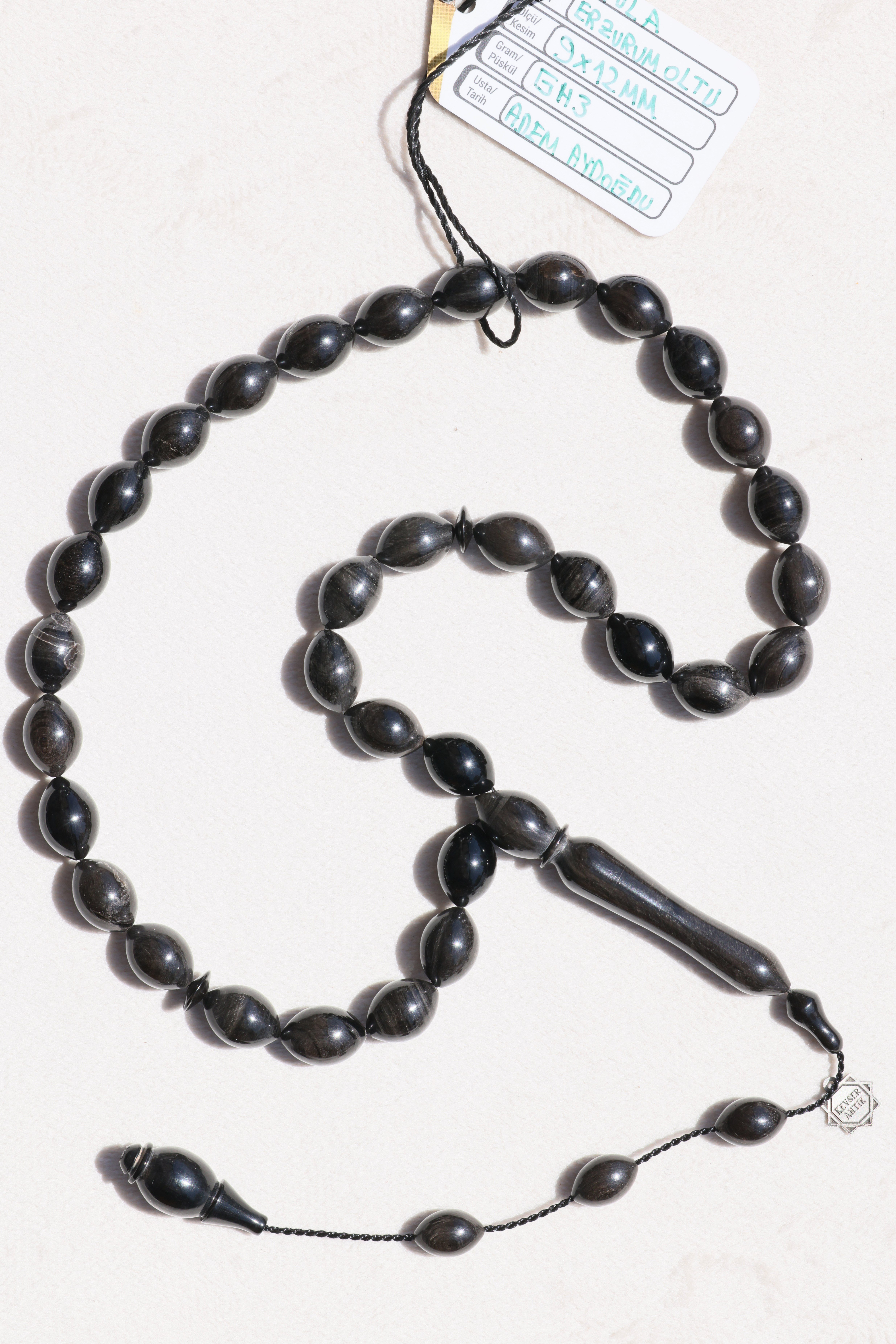 Premium Kalite Kula Oltu TesbihPremium Kalite Kula Oltu Tesbih - Kevser AntikErzurum Oltu Tesbihler