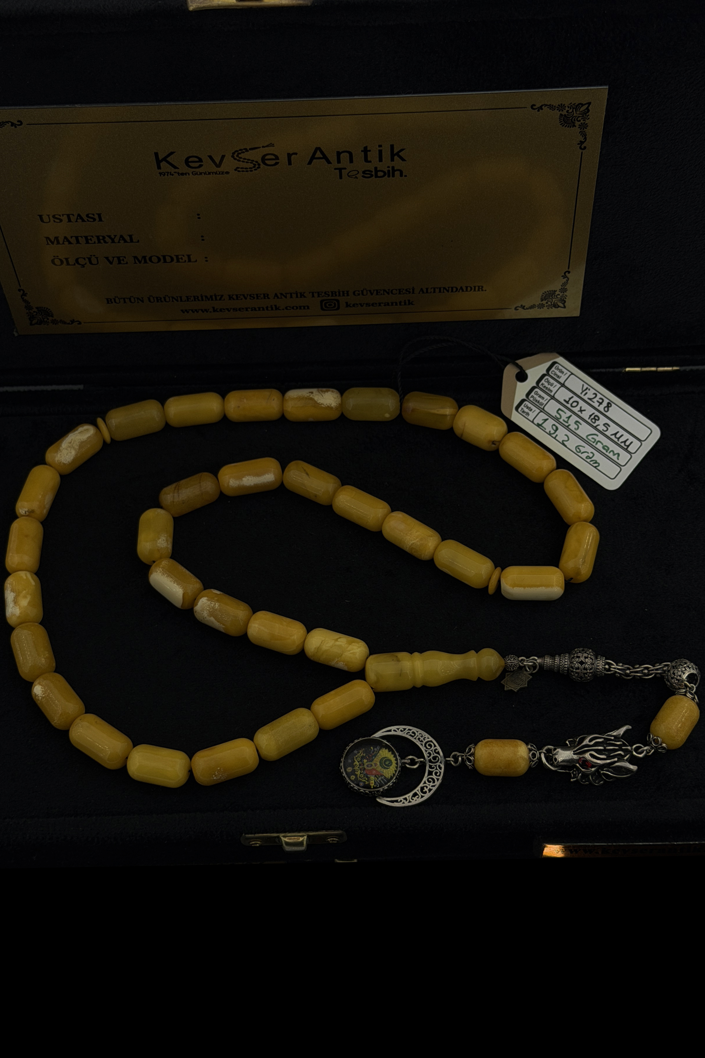 Rus Seccar Temiz Damla KehribarRus Seccar Temiz Damla Kehribar - Kevser AntikDamla Kehribar Tesbihler