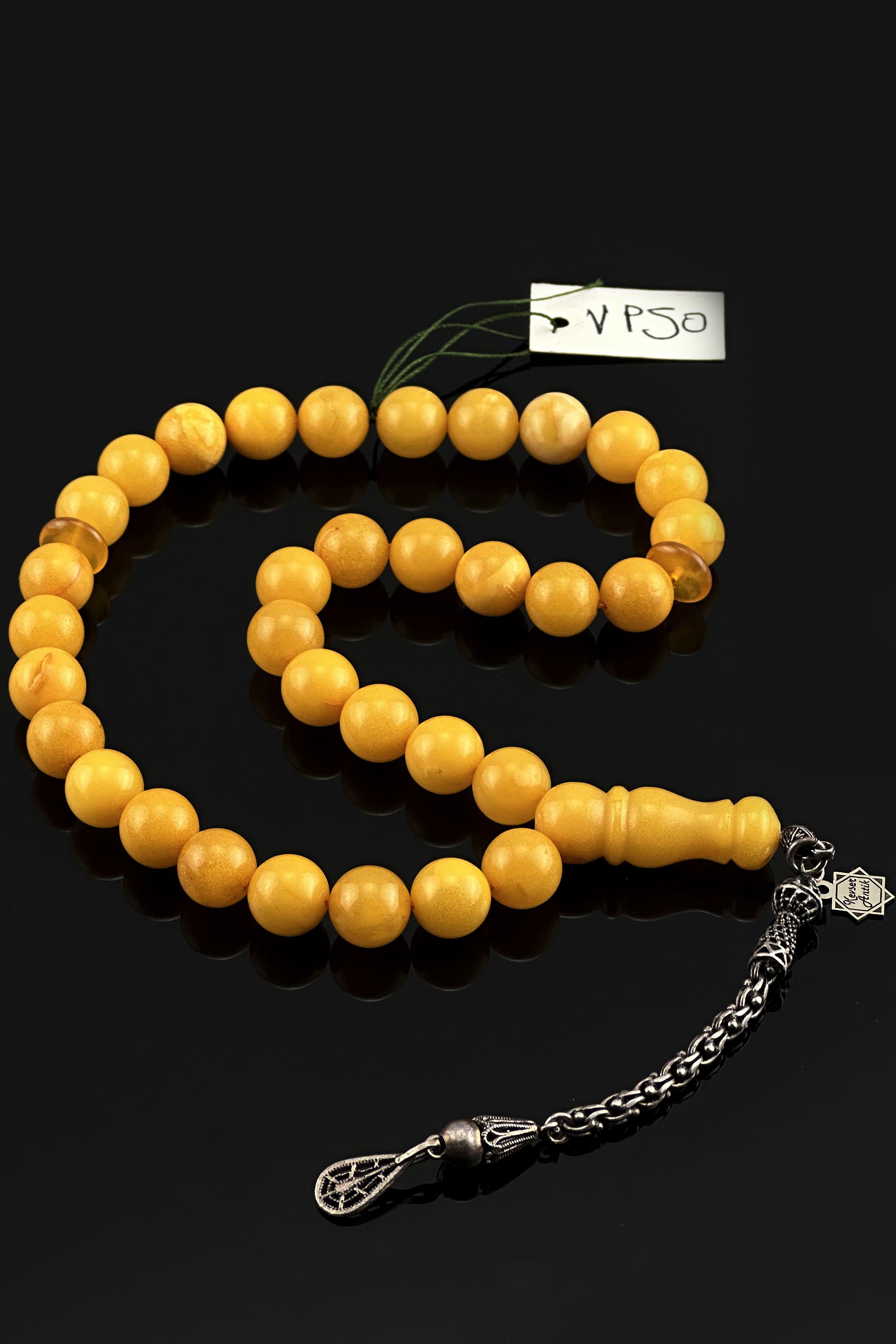 Seccar Damla Kehribar TesbihSeccar Damla Kehribar Tesbih - Kevser AntikDamla Kehribar Tesbihler