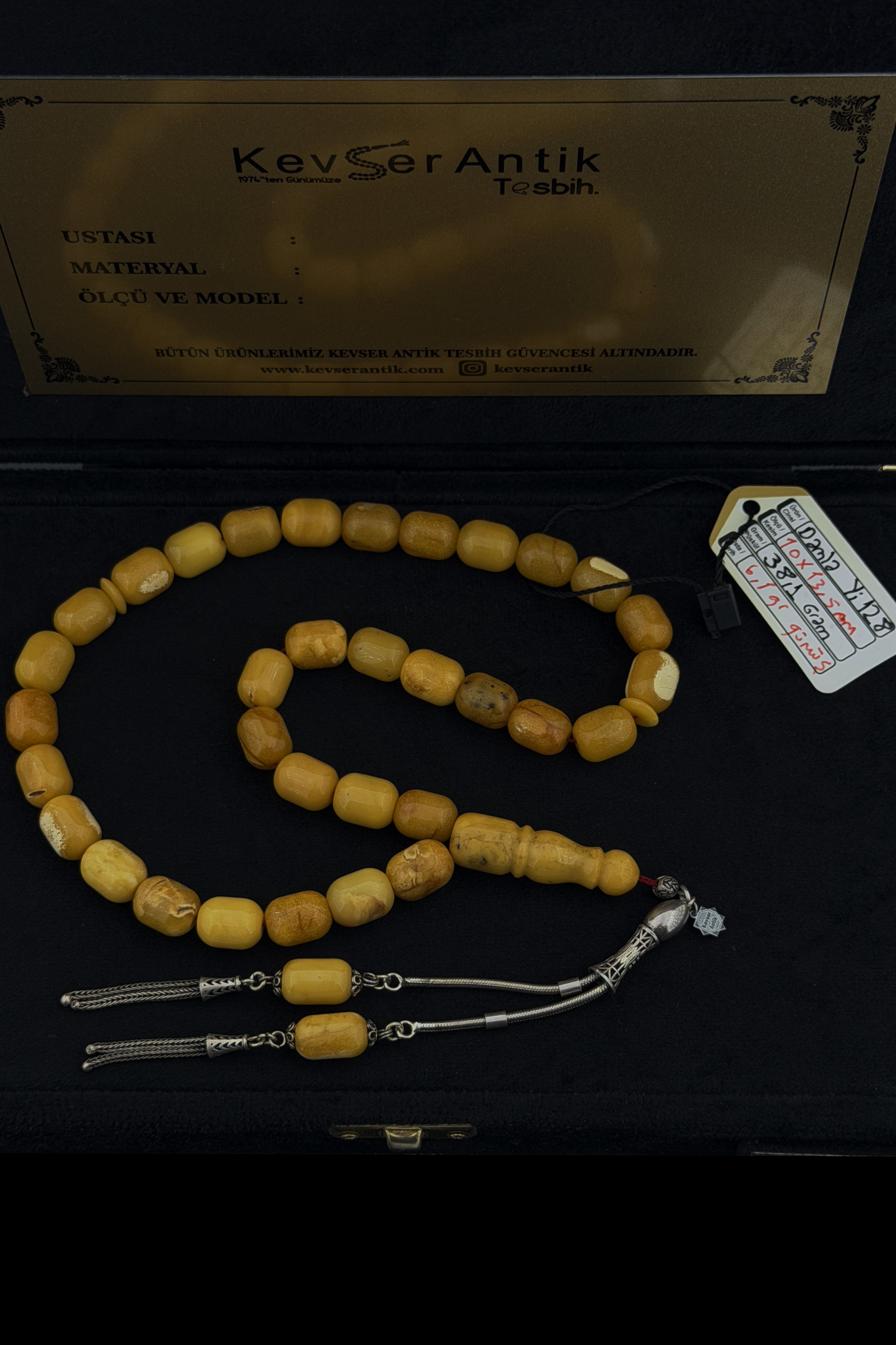 Seccar Kapsül Damla Kehribar TesbihSeccar Kapsül Damla Kehribar Tesbih - Kevser AntikDamla Kehribar Tesbihler