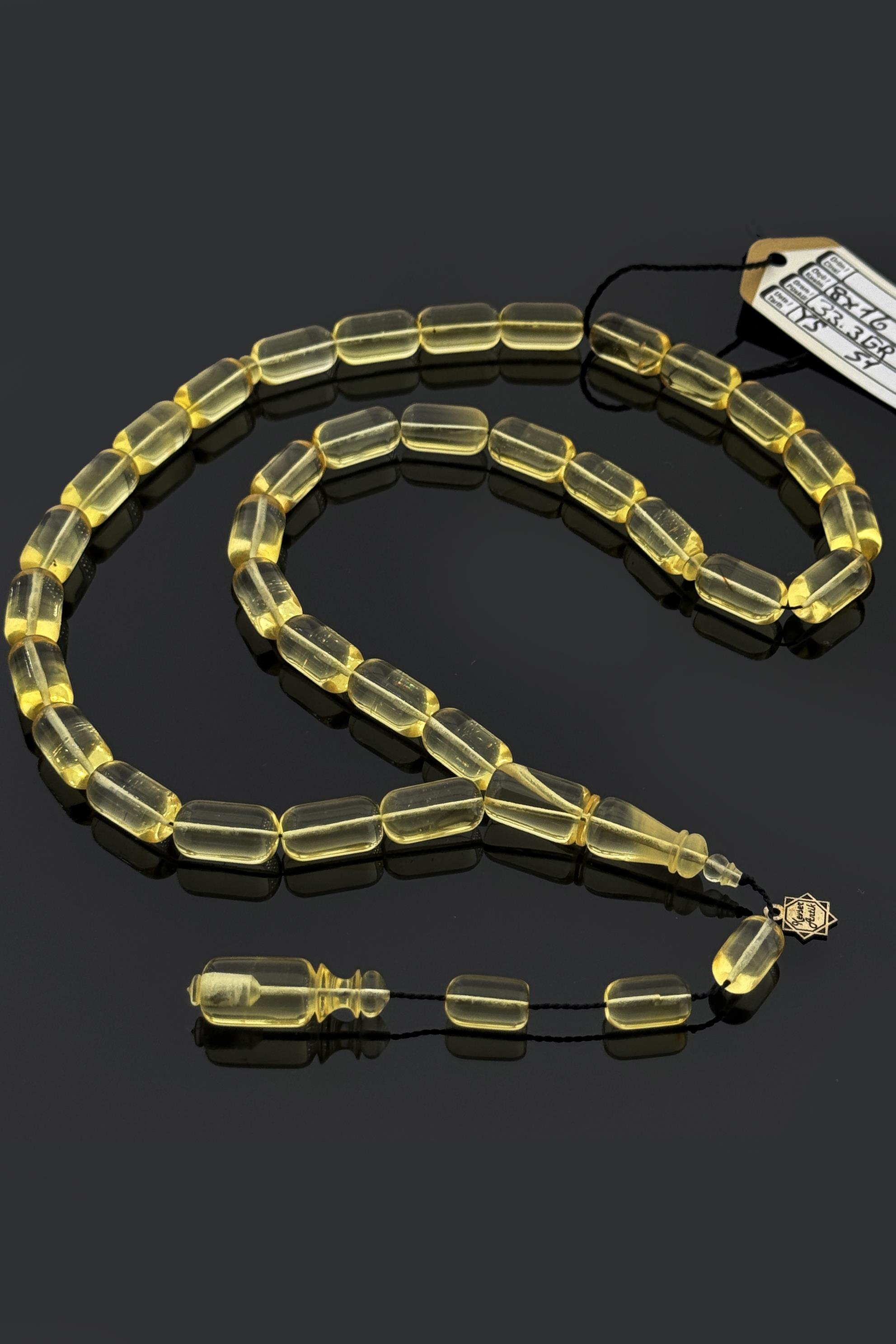 Şeffaf Delim Damla KehribarŞeffaf Delim Damla Kehribar - Kevser AntikDamla Kehribar Tesbihler