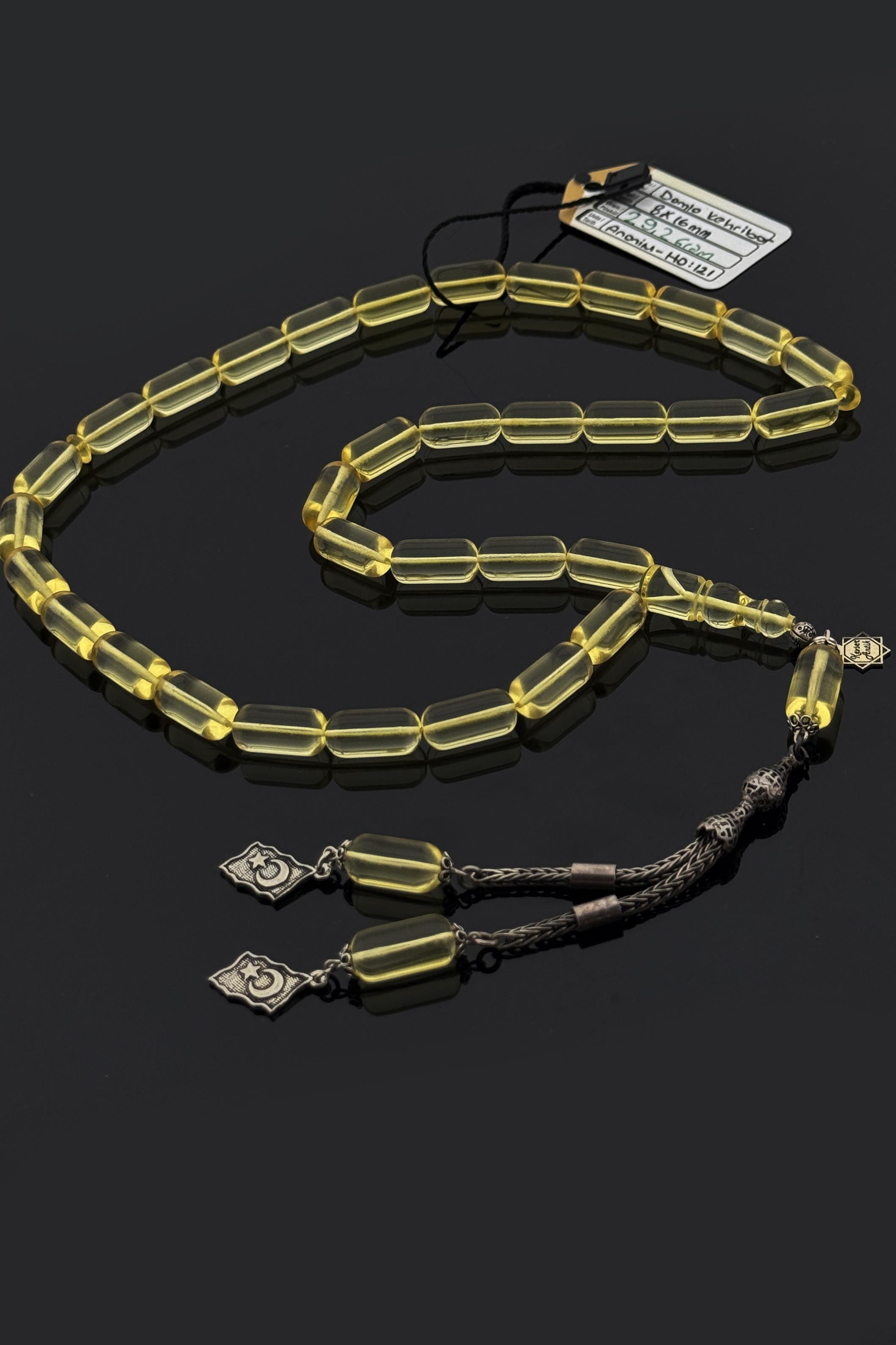 Şeffaf Kaya Damla Kehribar TesbihŞeffaf Kaya Damla Kehribar Tesbih - Kevser AntikDamla Kehribar Tesbihler