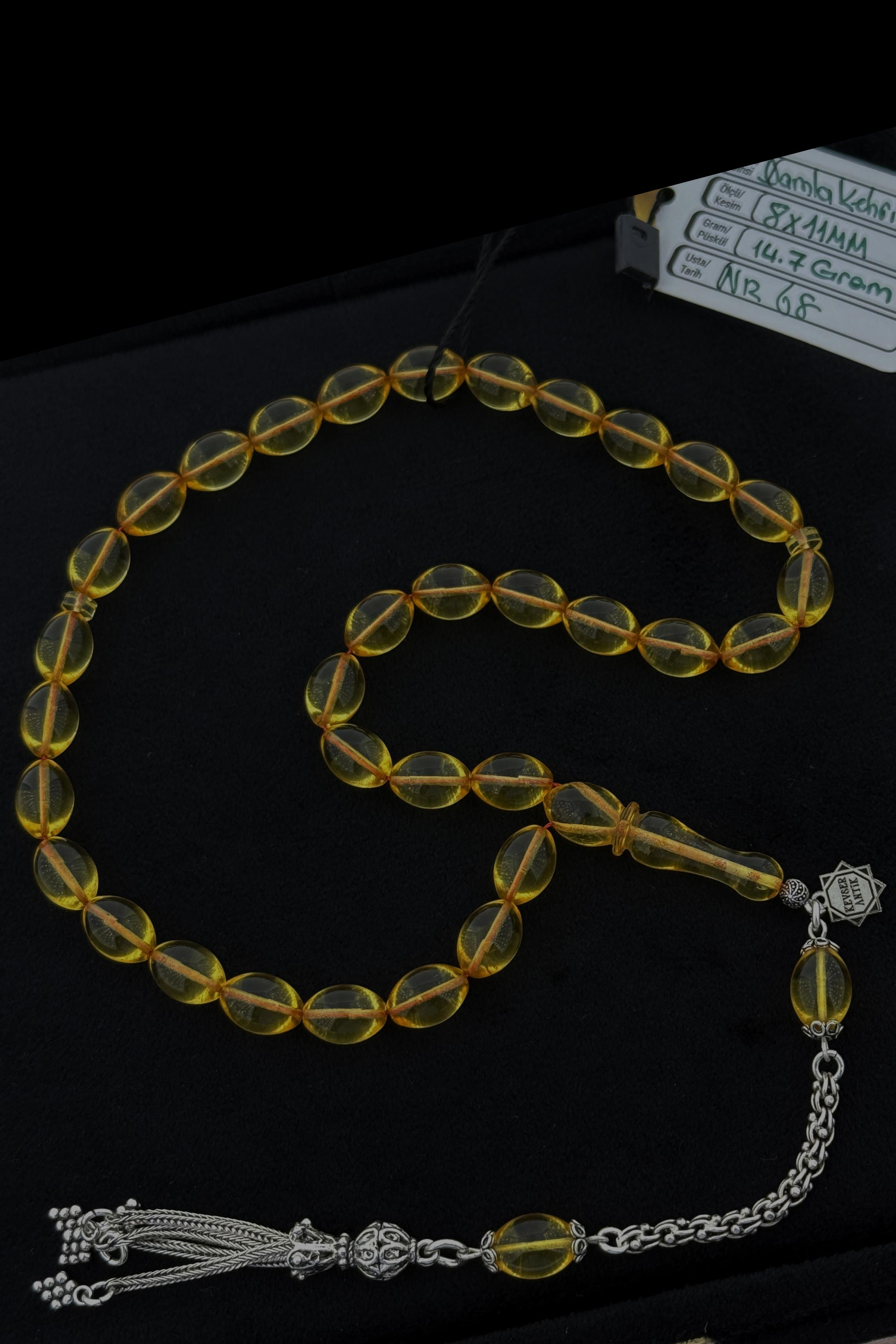 Şeffaf Orijinal Damla Kehribar TesbihŞeffaf Orijinal Damla Kehribar Tesbih - Kevser AntikDamla Kehribar Tesbihler