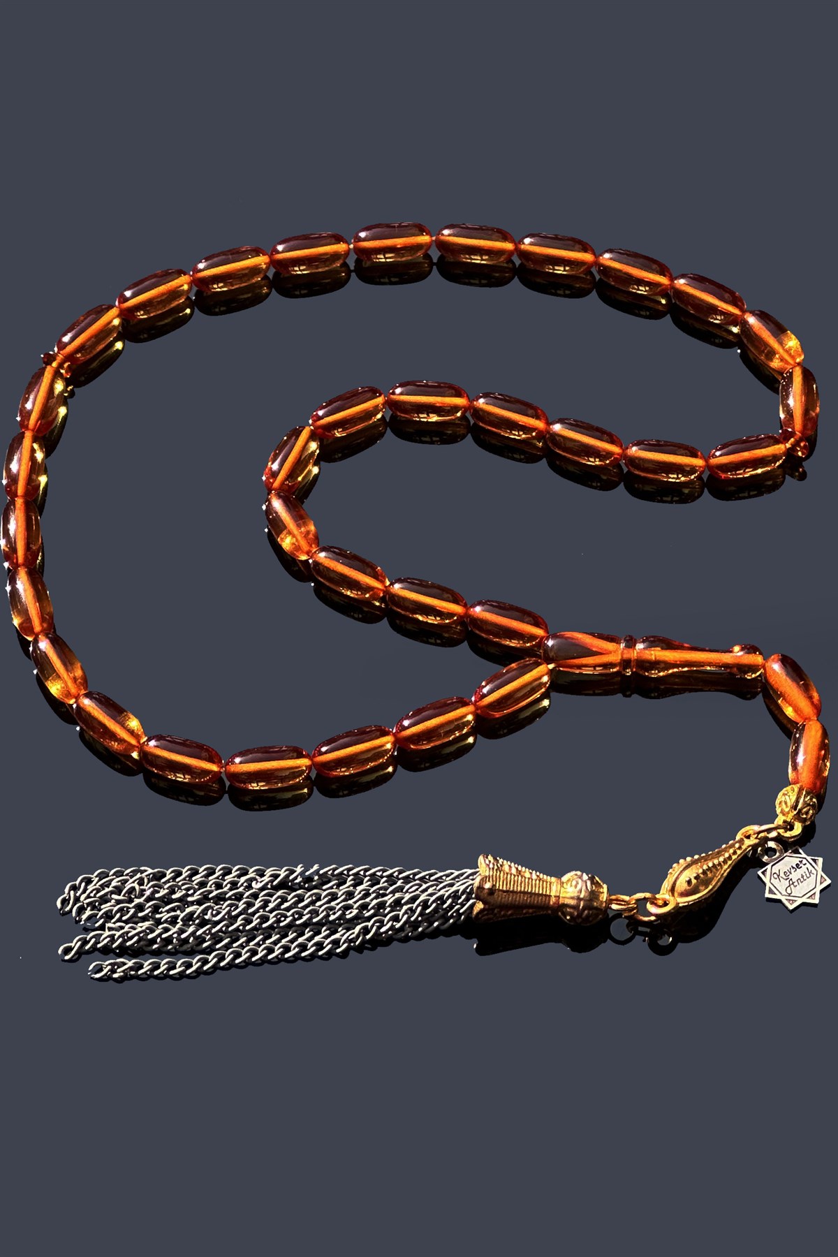 Şenalp Model Ateş Kehribar TesbihŞenalp Model Ateş Kehribar Tesbih - Kevser AntikSıkma-Ateş Kehribar Tesbihler