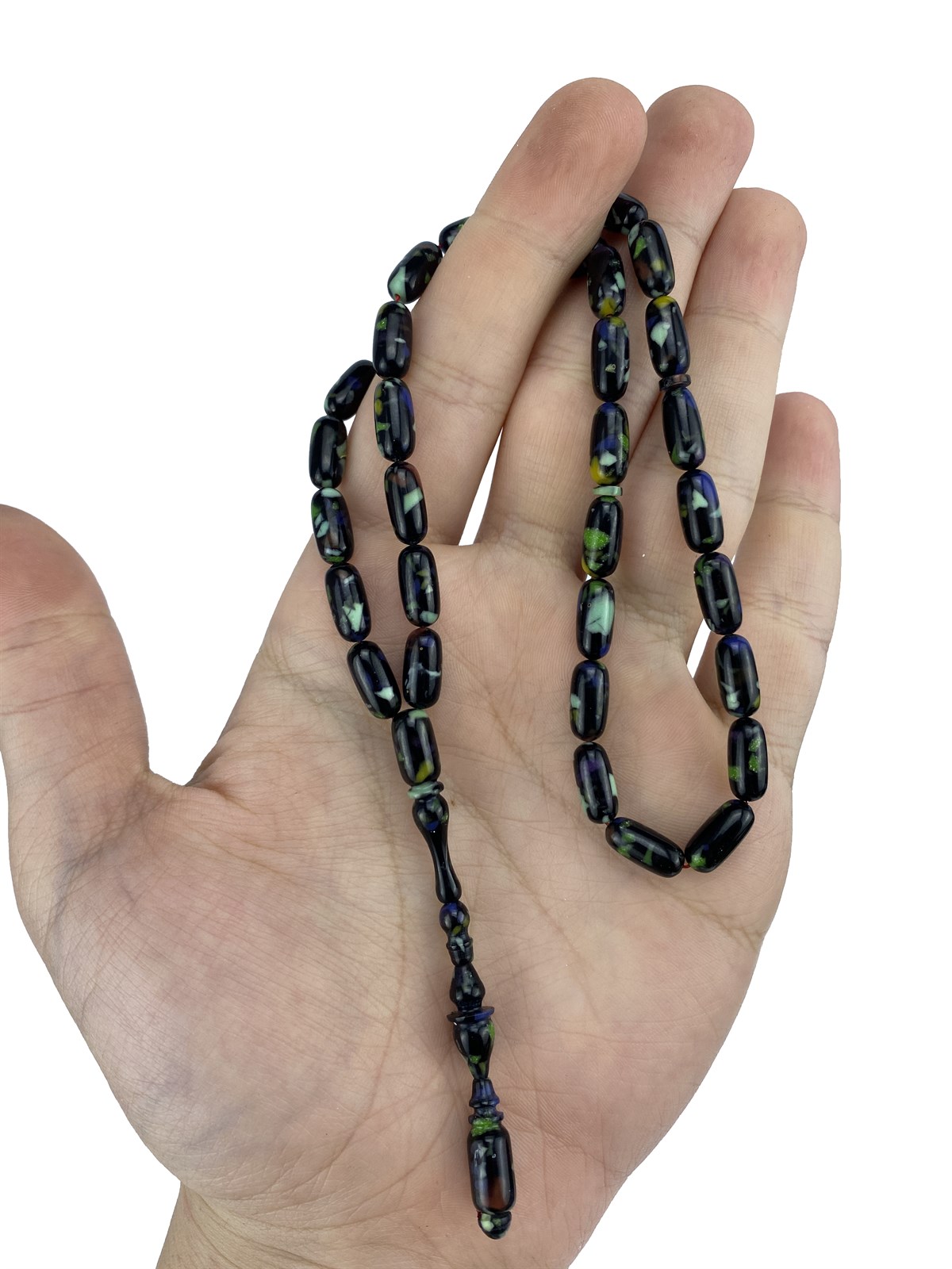 Siyah Mozaik Kehribar TesbihSiyah Mozaik Kehribar TesbihSıkma-Ateş Kehribar Tesbihler