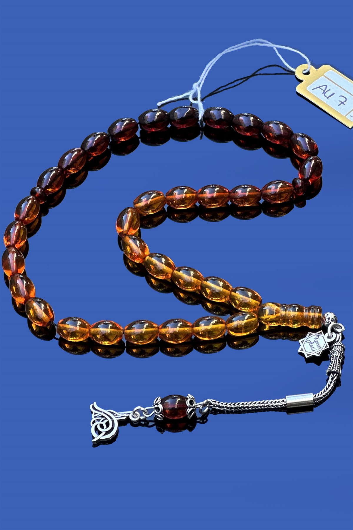Süzme Renkli Damla Kehribar TesbihSüzme Renkli Damla Kehribar Tesbih - Kevser AntikDamla Kehribar Tesbihler
