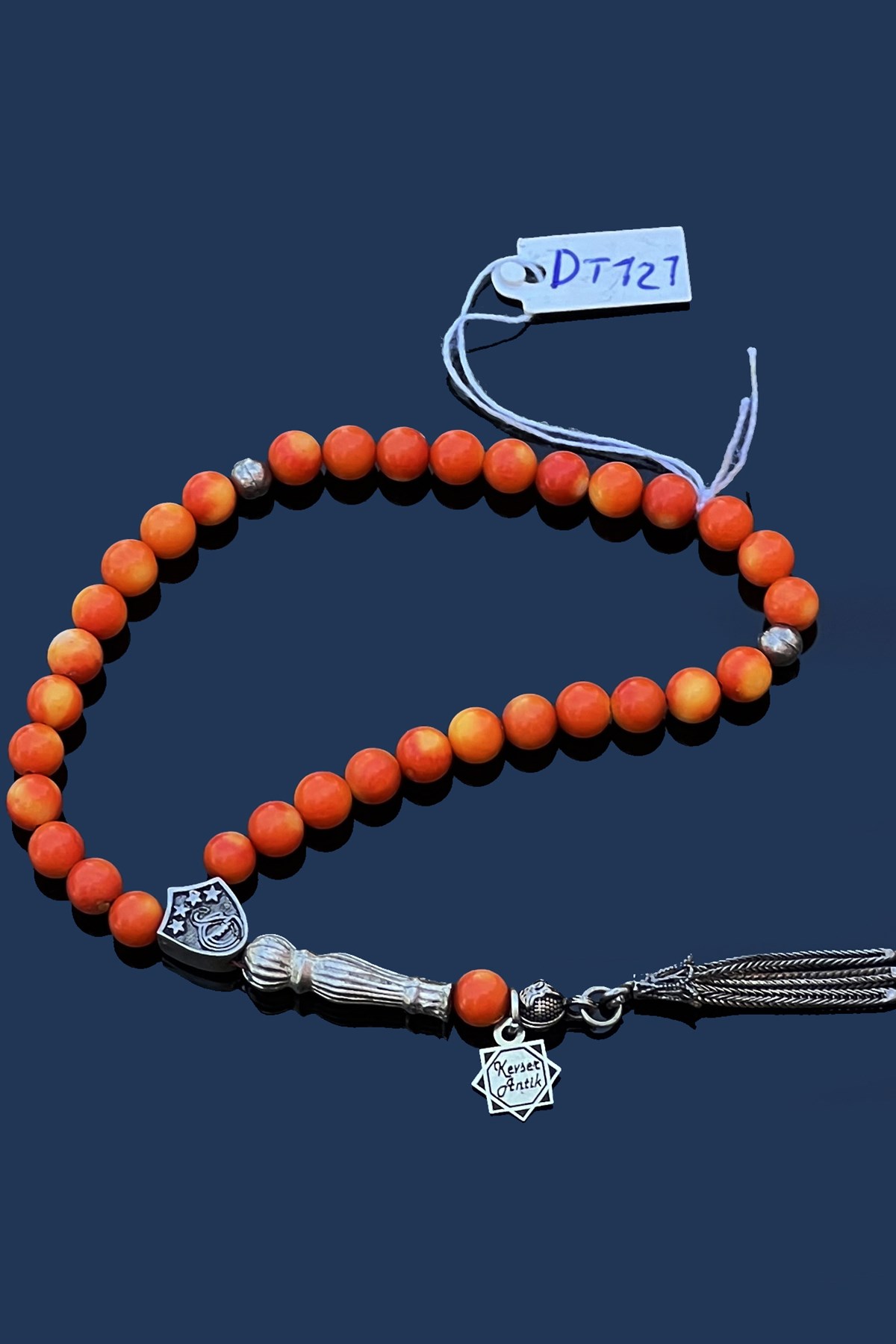 Turuncu Mercan TesbihTuruncu Mercan Tesbih - Kevser AntikDoğal Taş Tesbihler