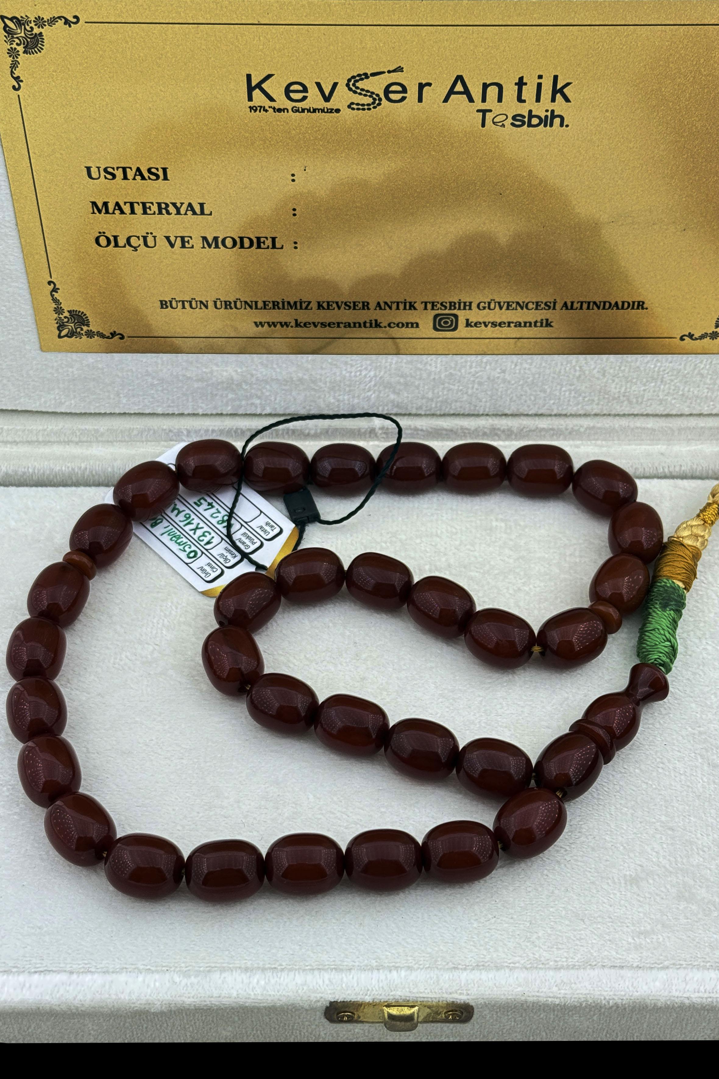 Üst Düzey Hareli Sıkma TesbihÜst Düzey Hareli Sıkma Tesbih - Kevser AntikÖZEL SERİ TESBİHLER