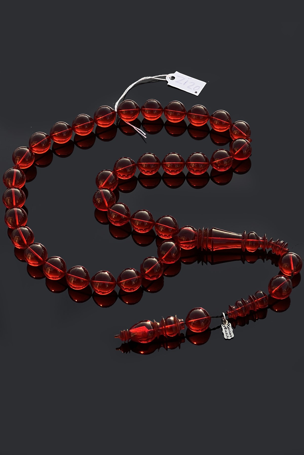 Üst Düzey İşçilikli Ateş KehribarÜst Düzey İşçilikli Ateş Kehribar - Kevser AntikSıkma-Ateş Kehribar Tesbihler