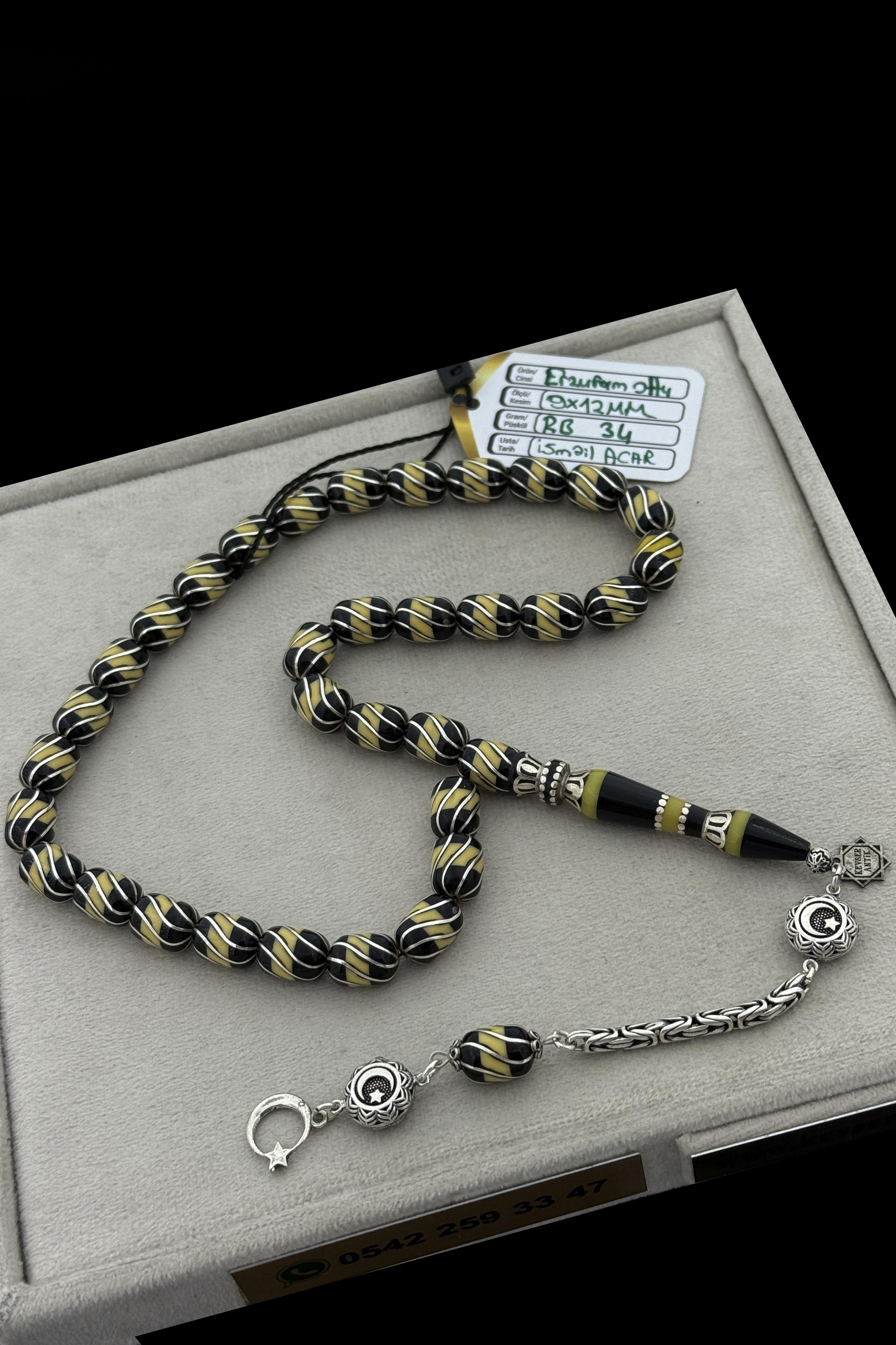 Üst Düzey Usta İşi Oltu TesbihÜst Düzey Usta İşi Oltu Tesbih - Kevser AntikErzurum Oltu Tesbihler