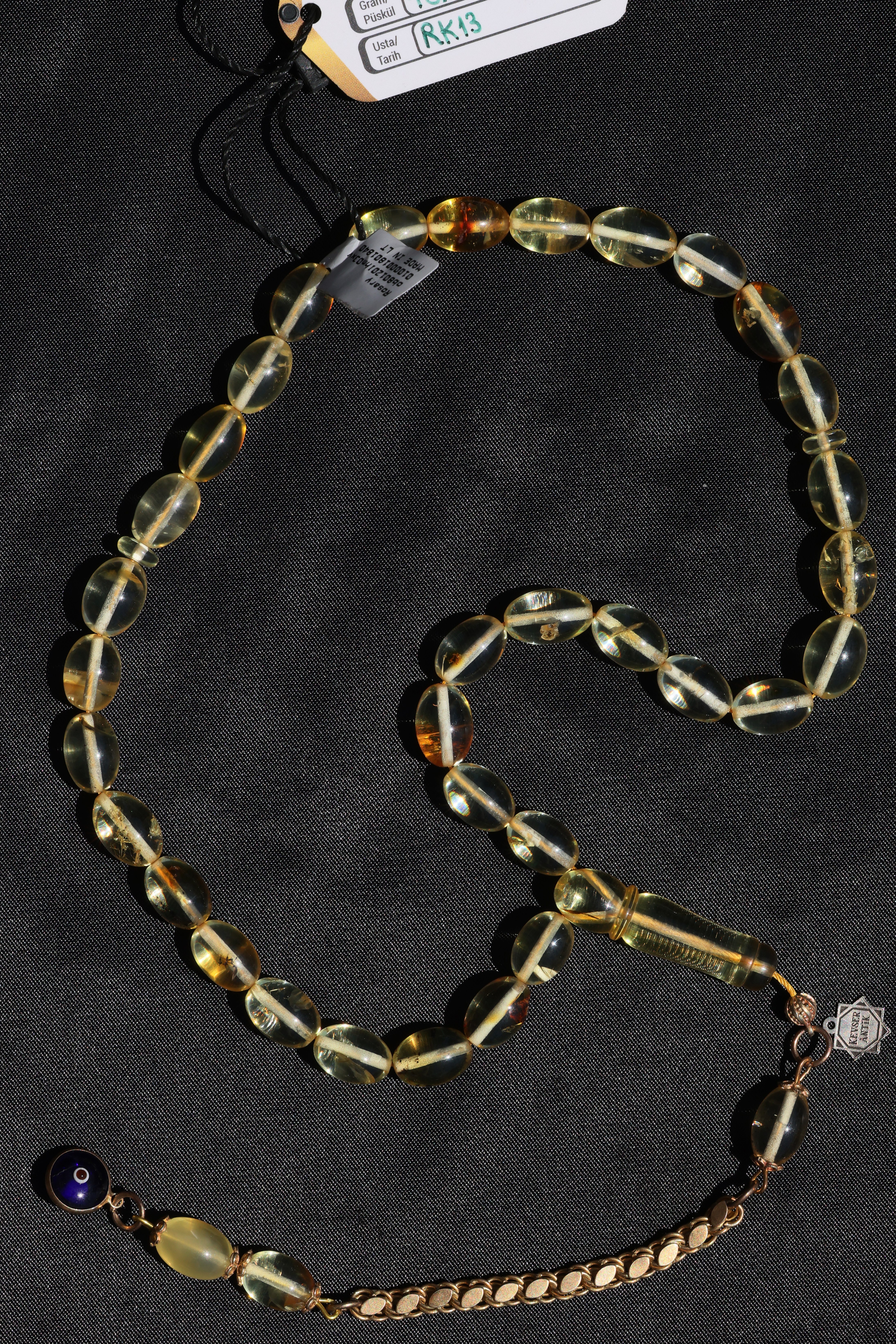 Üst Segment Şeffaf Damla Kehribar TesbihÜst Segment Şeffaf Damla Kehribar Tesbih - Kevser AntikDamla Kehribar Tesbihler