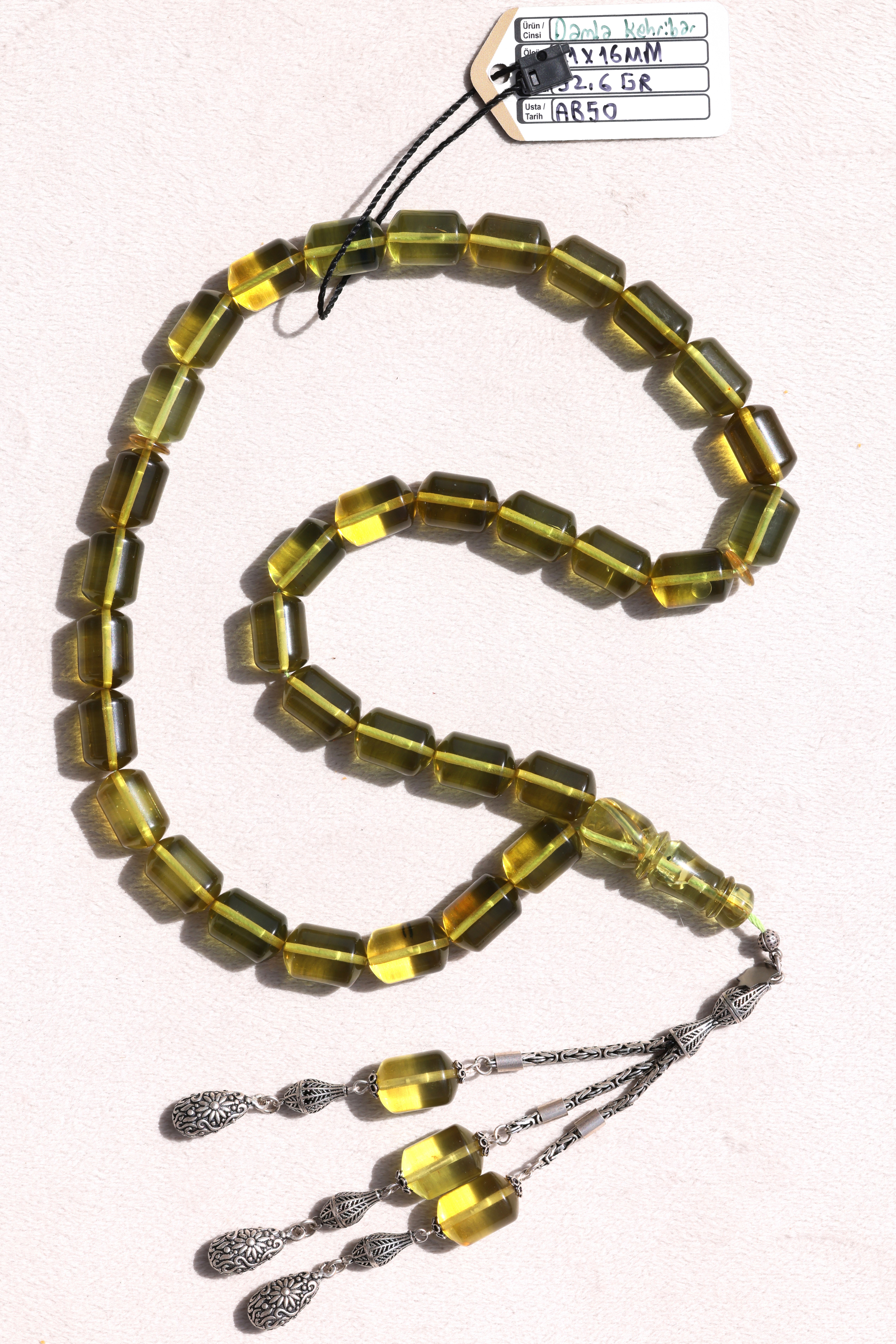 Yeşil Dev Damla KehribarYeşil Dev Damla Kehribar - Kevser AntikDamla Kehribar Tesbihler