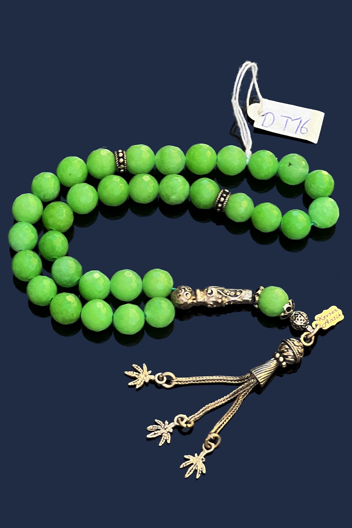 Yeşil Obsidyen TesbihYeşil Obsidyen Tesbih - Kevser AntikDoğal Taş Tesbihler