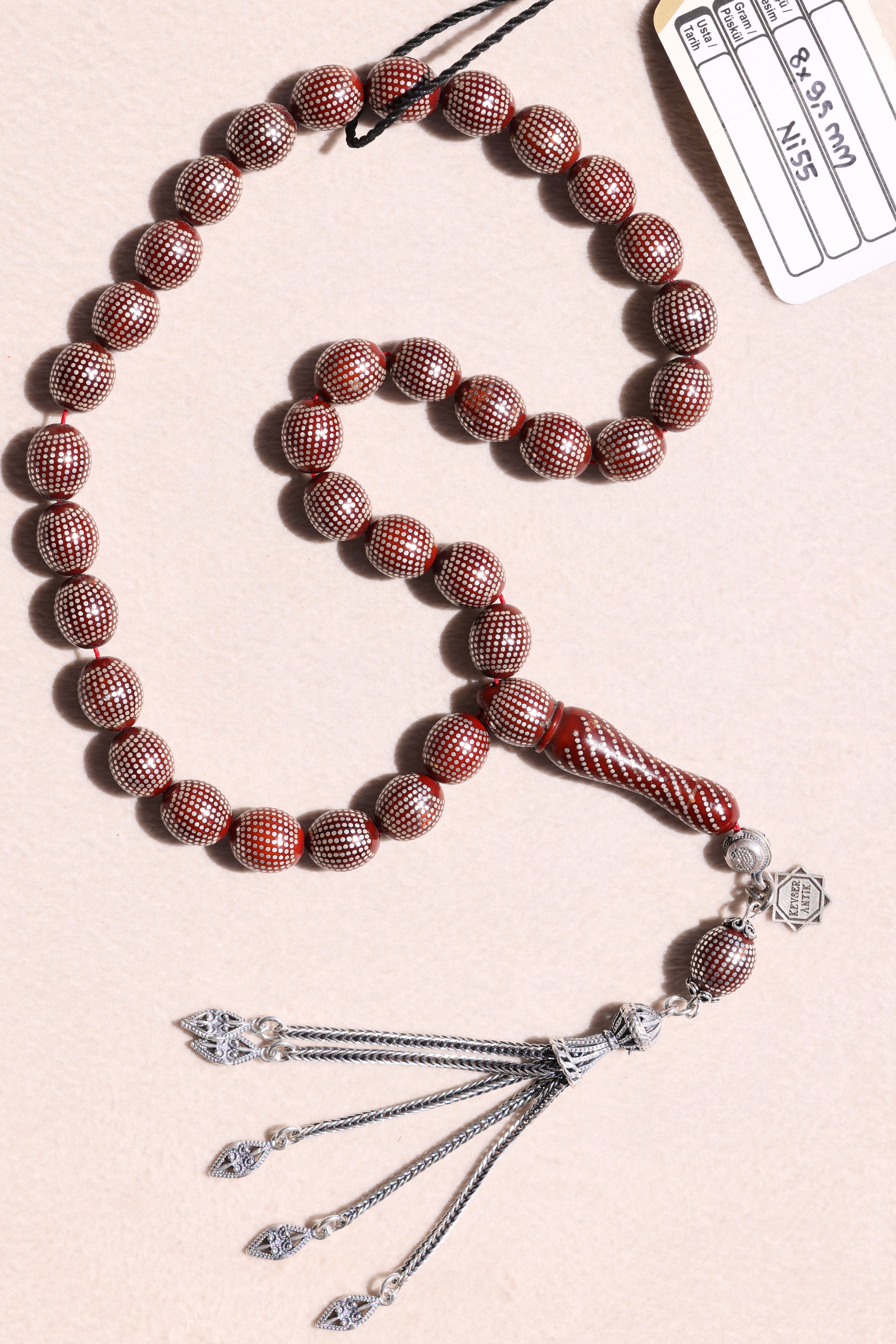 Yoğun Çakımlı Full İşlemeli Kuka TesbihYoğun Çakımlı Full İşlemeli Kuka Tesbih - Kevser AntikGümüş İşlemeli Tesbihler