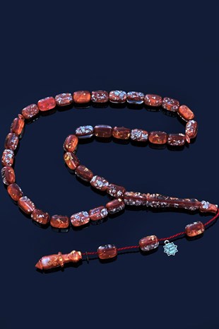 Sertifikalı Altın Parçacıklı Sıkma Kehribar TesbihSertifikalı Altın Parçacıklı Sıkma Kehribar Tesbih - Kevser AntikSıkma-Ateş Kehribar Tesbihler