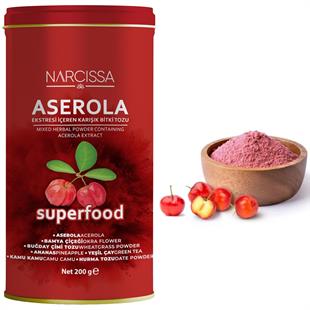 Narcissa Aserola Ekstresi İçeren Karışık Bitki Tozu 200 Gr