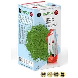 Bilge İlaç Matcha Premium Japanese Çilek Aromalı Matcha Çayı 1 Kutu (8 Gr x 20 Adet)