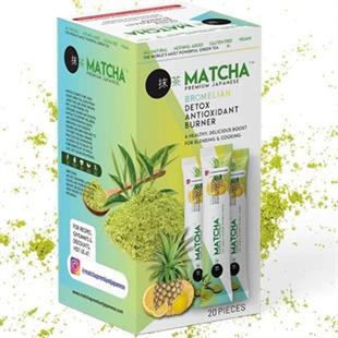 Bilge İlaç Matcha Premium Japenese Bromelain, Ananas, Limon Aromalı Detoks Form Çayı 1 Kutu (8 Gr x 20 Adet)