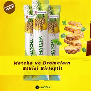 Bilge İlaç Matcha Premium Japenese Bromelain, Ananas, Limon Aromalı Detoks Form Çayı 1 Kutu (8 Gr x 20 Adet)