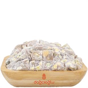 Dağcıoğlu Çifte Kavrulmuş Antep Fıstıklı Pudralı Lokum