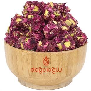 Dağcıoğlu Çifte Kavrulmuş Antep Fıstıklı Gül Yapraklı Lokum