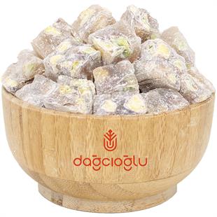 Dağcıoğlu Çifte Kavrulmuş Antep Fıstıklı Pudralı Lokum
