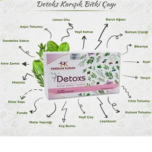Feridun Kunak Detoks Karışık Bitki Tozu (30 Adet) 150 Gr 